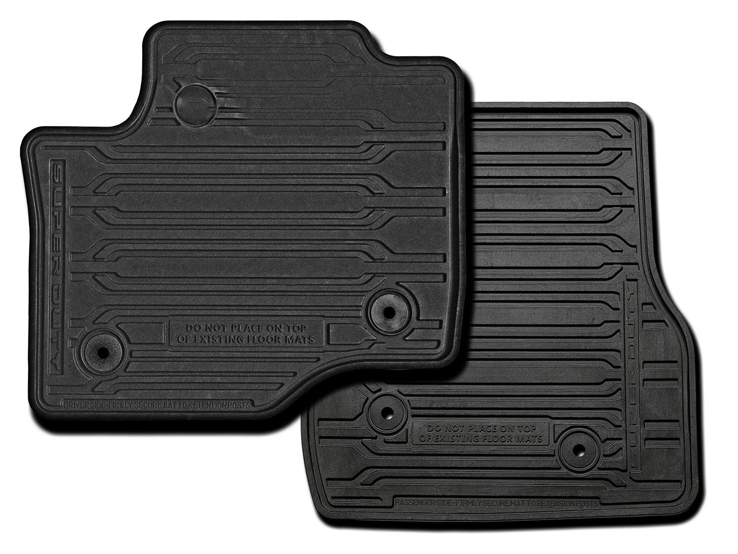 Image pour Tapis – Caoutchouc thermoplastique toutes saisons, plats, ensemble de 2, noirs, pour cabine simple avec couvre à partir de AccessoriesCanada