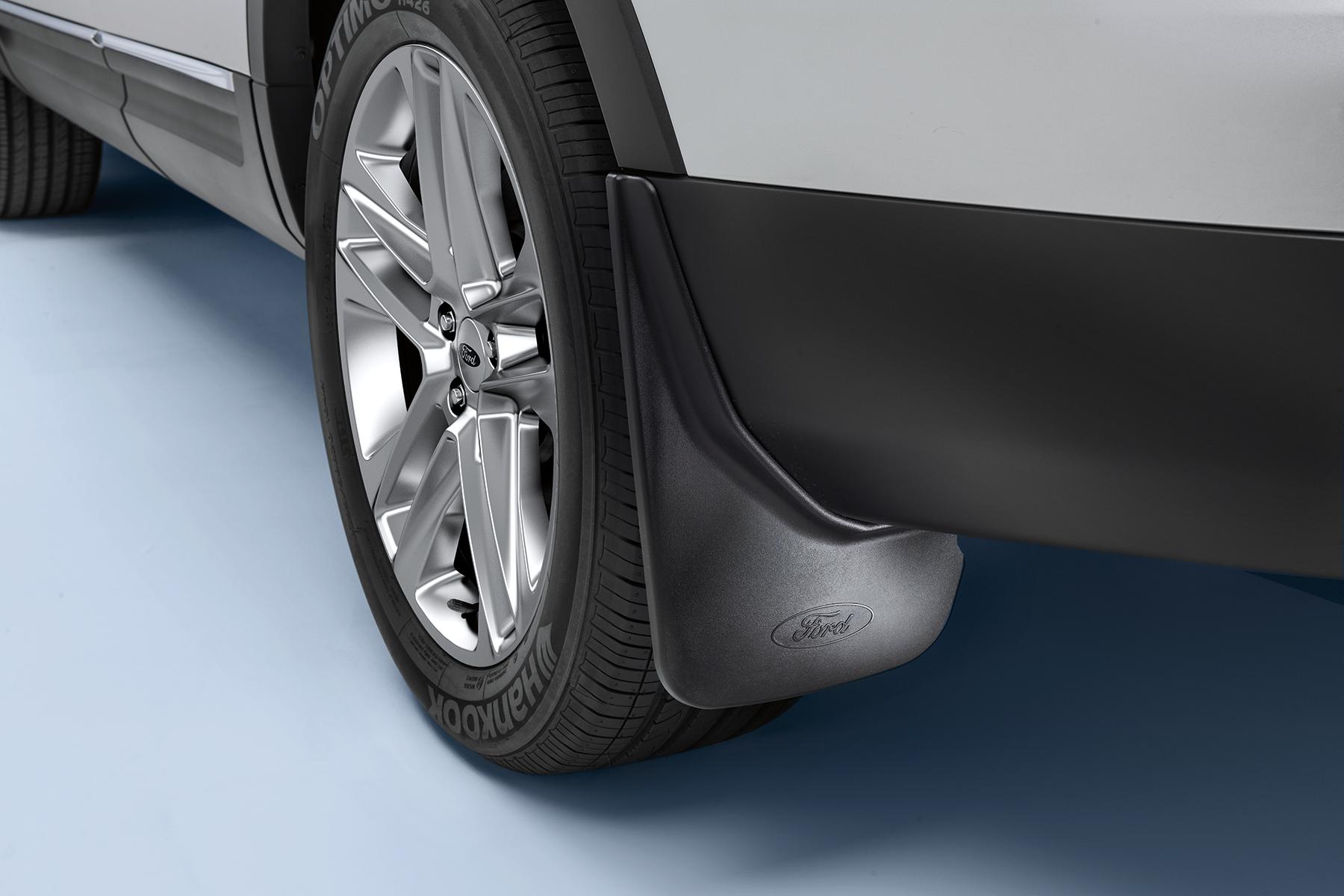 Image for Splash Guards - Molded Rear Pair, Black With Ford Oval Logo from AccessoriesCanada