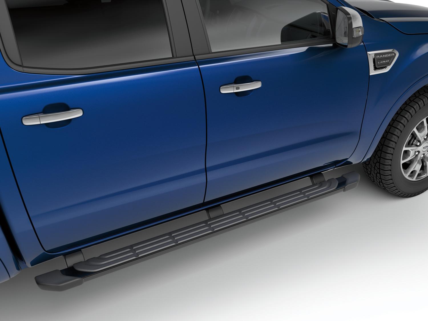 Image for Step Bars - 5 Inch Angular, Black Painted, SuperCab from AccessoriesCanada