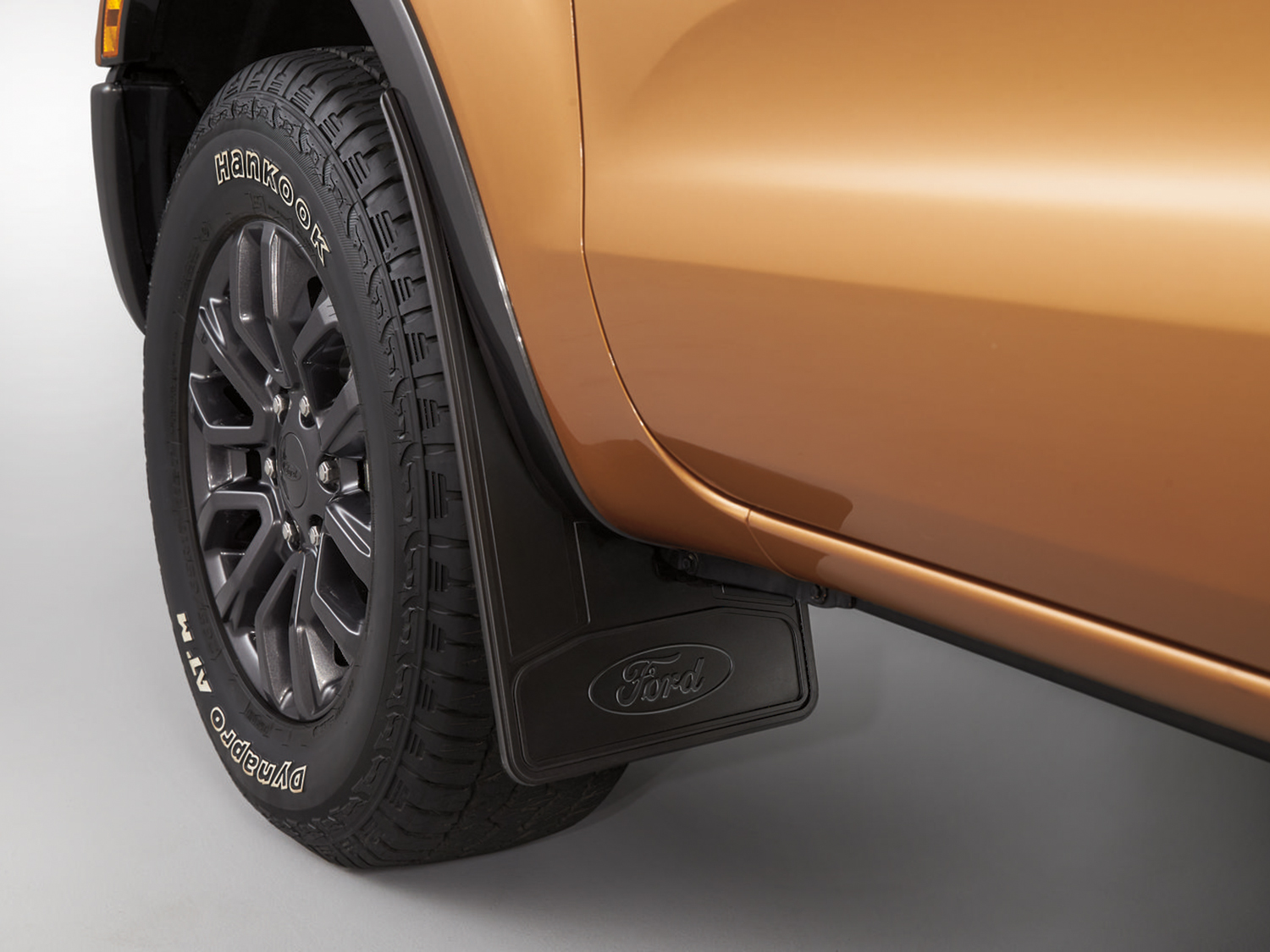 Image for Splash Guard - Heavy Duty (flat), Front Pair, Black with Ford Logo from AccessoriesCanada