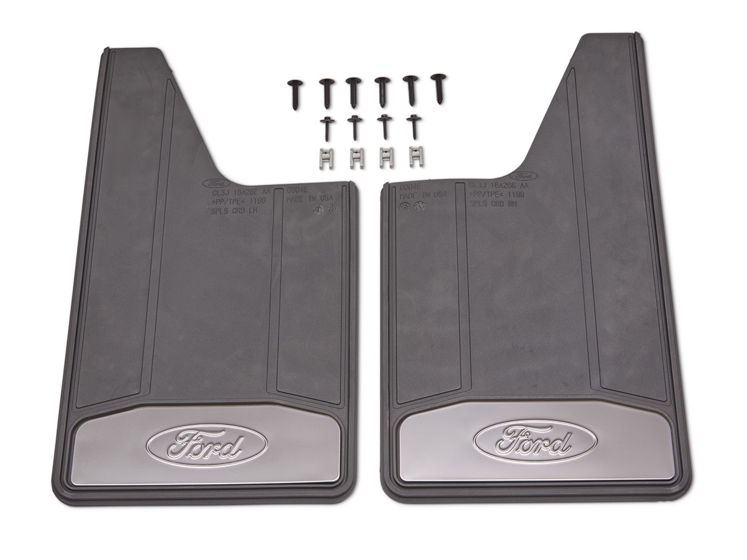 Image pour Pare-boue – Service dur (plats), paire arrière, noirs avec éléments contrastants brillants à partir de AccessoriesCanada