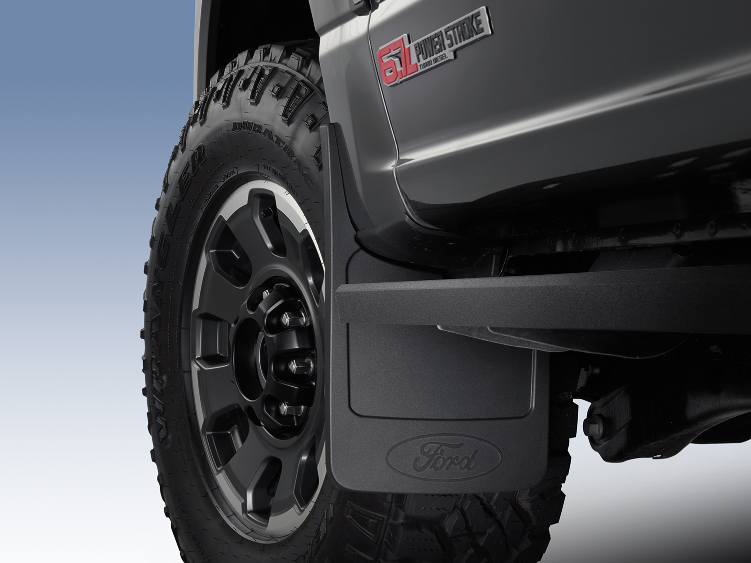 Ford OEM Splash Guard Set – 2017-2022 Super Duty SRW, Textured Black, HC3Z-16A550-CA/DA