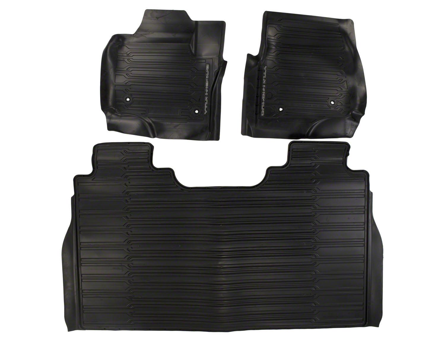Super Duty 2023-2026 Black 3-Piece Tray Style Floor Liner for