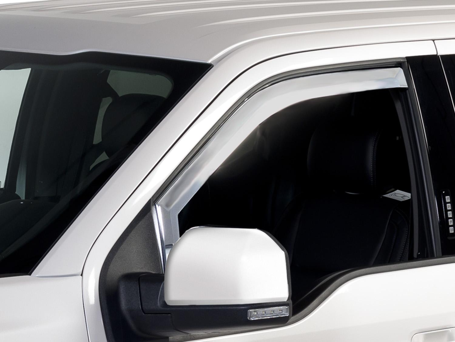 Image for Side Window Deflectors - Chrome, 2-Piece Set, Reg Cab from AccessoriesCanada