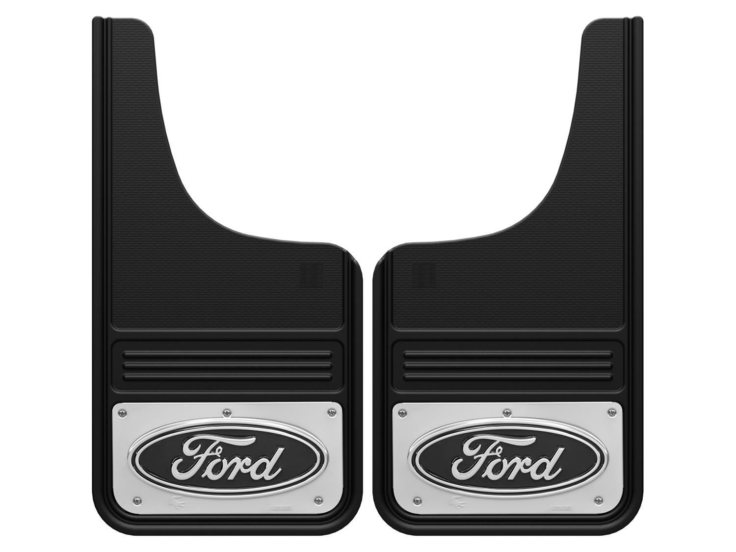 Image pour Pare-boue – Gatorback de Truck Hardware, paire avant, logo ovale Ford en acier inoxydable à partir de AccessoriesCanada