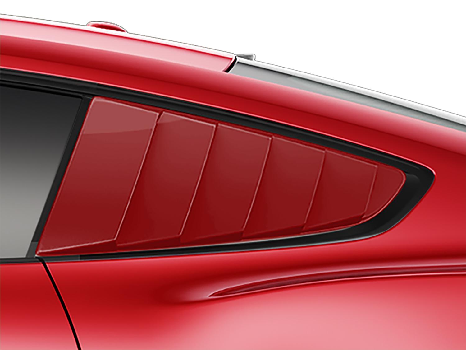 Image for Louvers, Quarter Window by Air Design® - Ruby Red from AccessoriesCanada