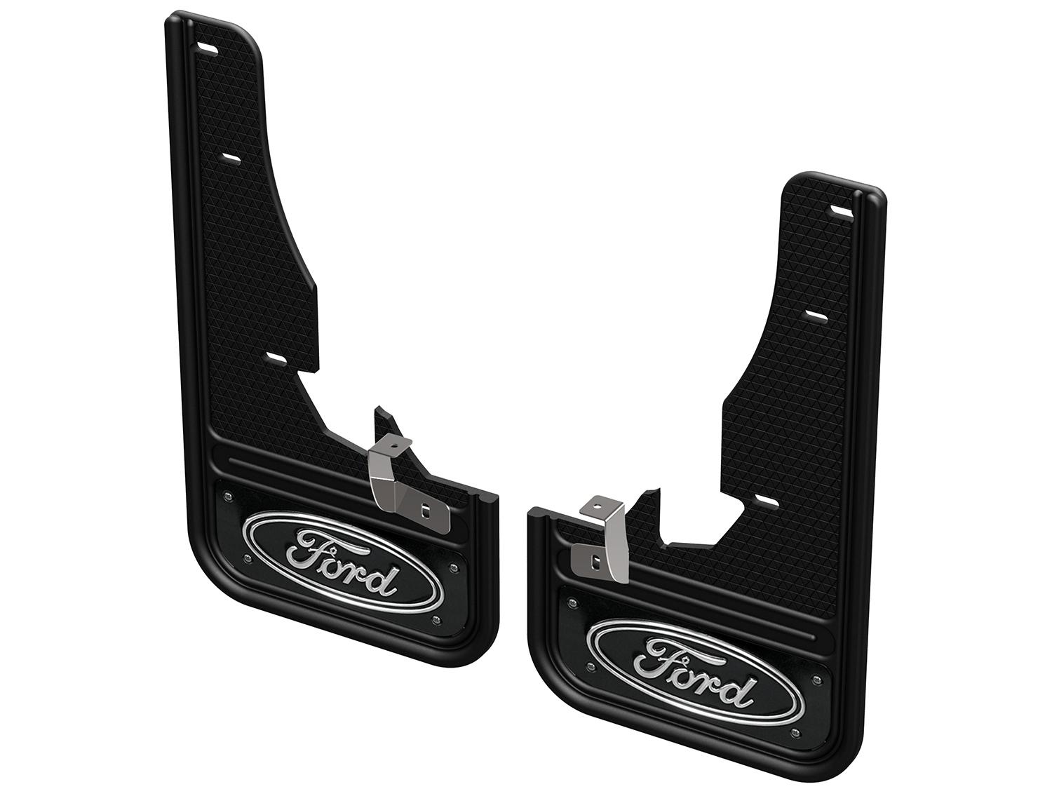 Image pour Pare-boue ؘ– Gatorback, paire avant, avec logo ovale Ford noir à partir de AccessoriesCanada