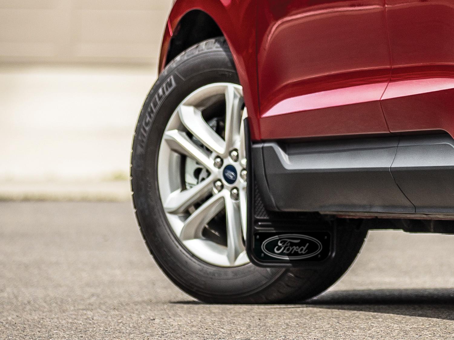 Image for Splash Guards - Gatorback, Front Pair, with Black Ford Oval Logo from AccessoriesCanada