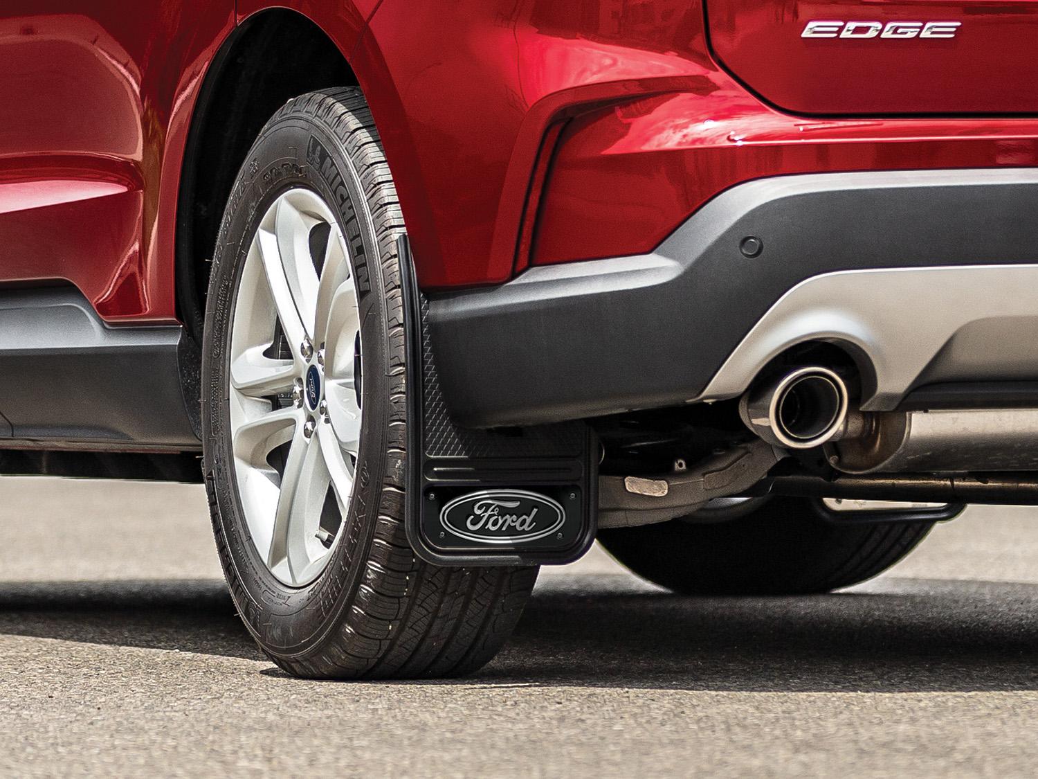Image for Splash Guards - Gatorback, Rear Pair, With Black Ford Oval Logo from AccessoriesCanada