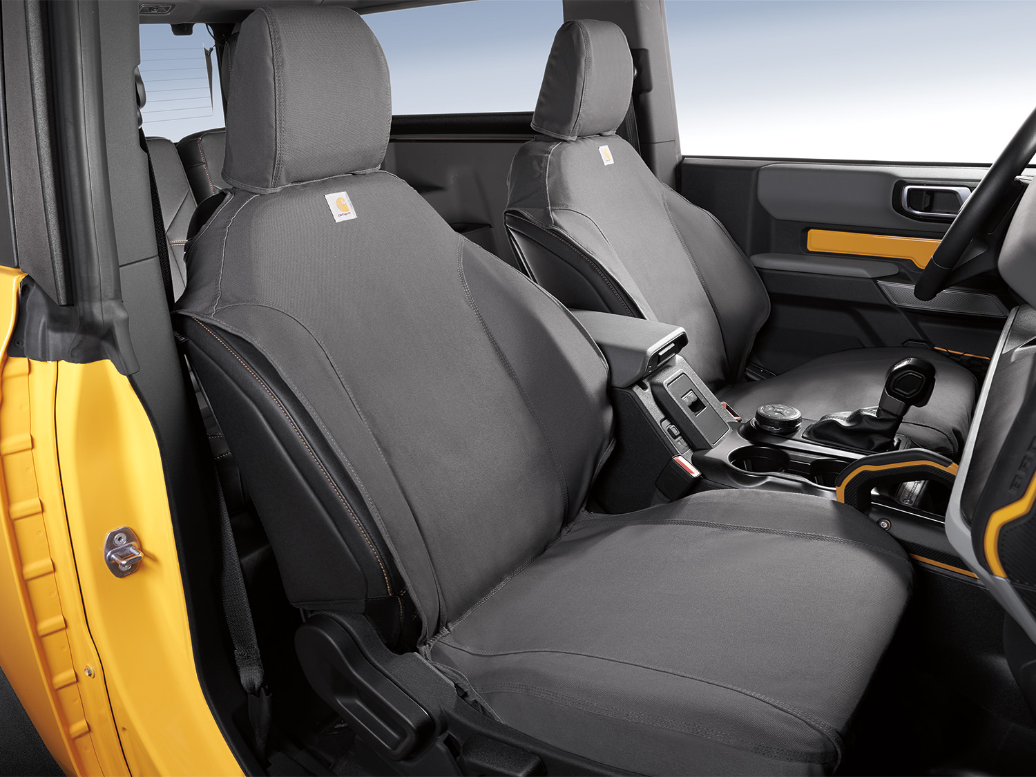 Image pour Garnitures de sièges protectrices Carhartt de marque Covercraft – Avant, gris galet, deux portes à partir de AccessoriesCanada