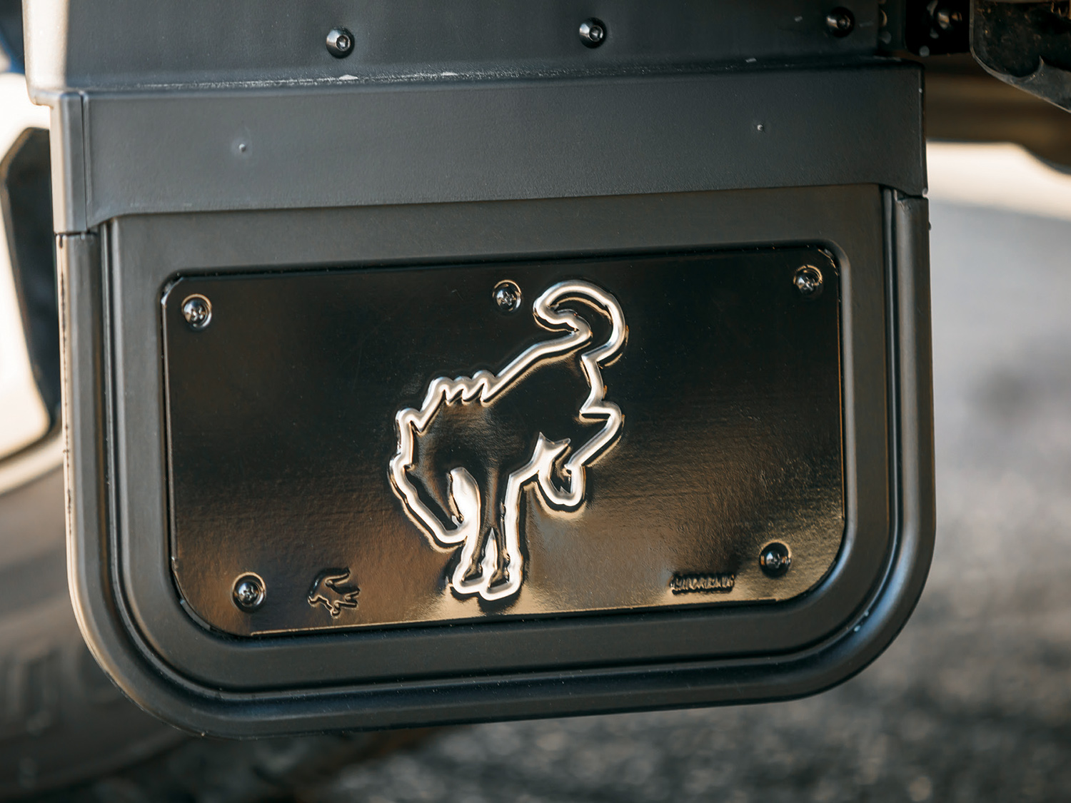 Image pour Pare-boue Gatorback, paire arrière, avec logo Bronco du cheval qui rue à partir de AccessoriesCanada