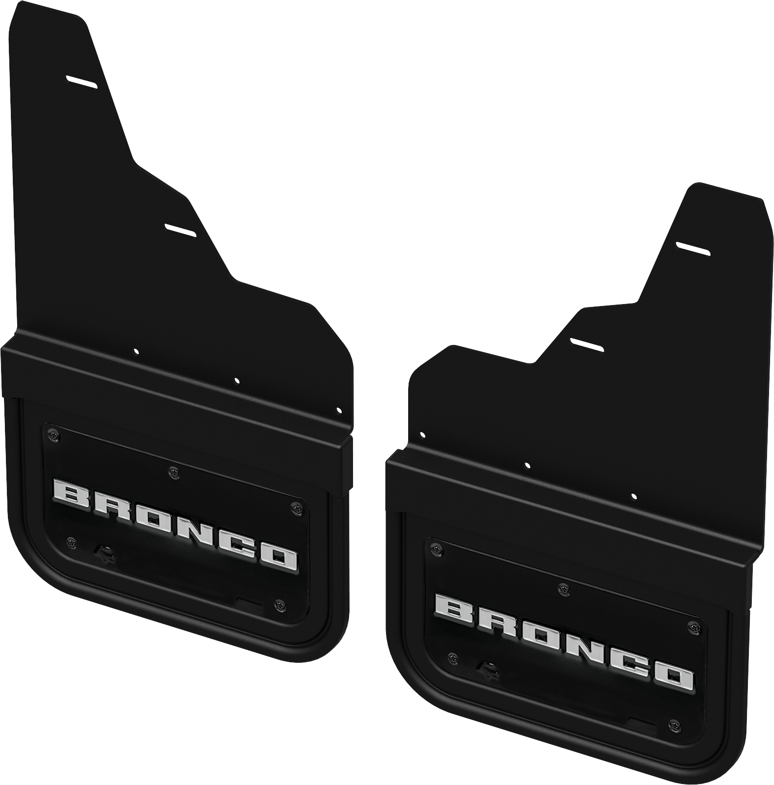 Image pour Pare-boue Gatorback, paire avant pour Bronco sans pare-pierres ou marchepied, avec monogramme Bronco à partir de AccessoriesCanada