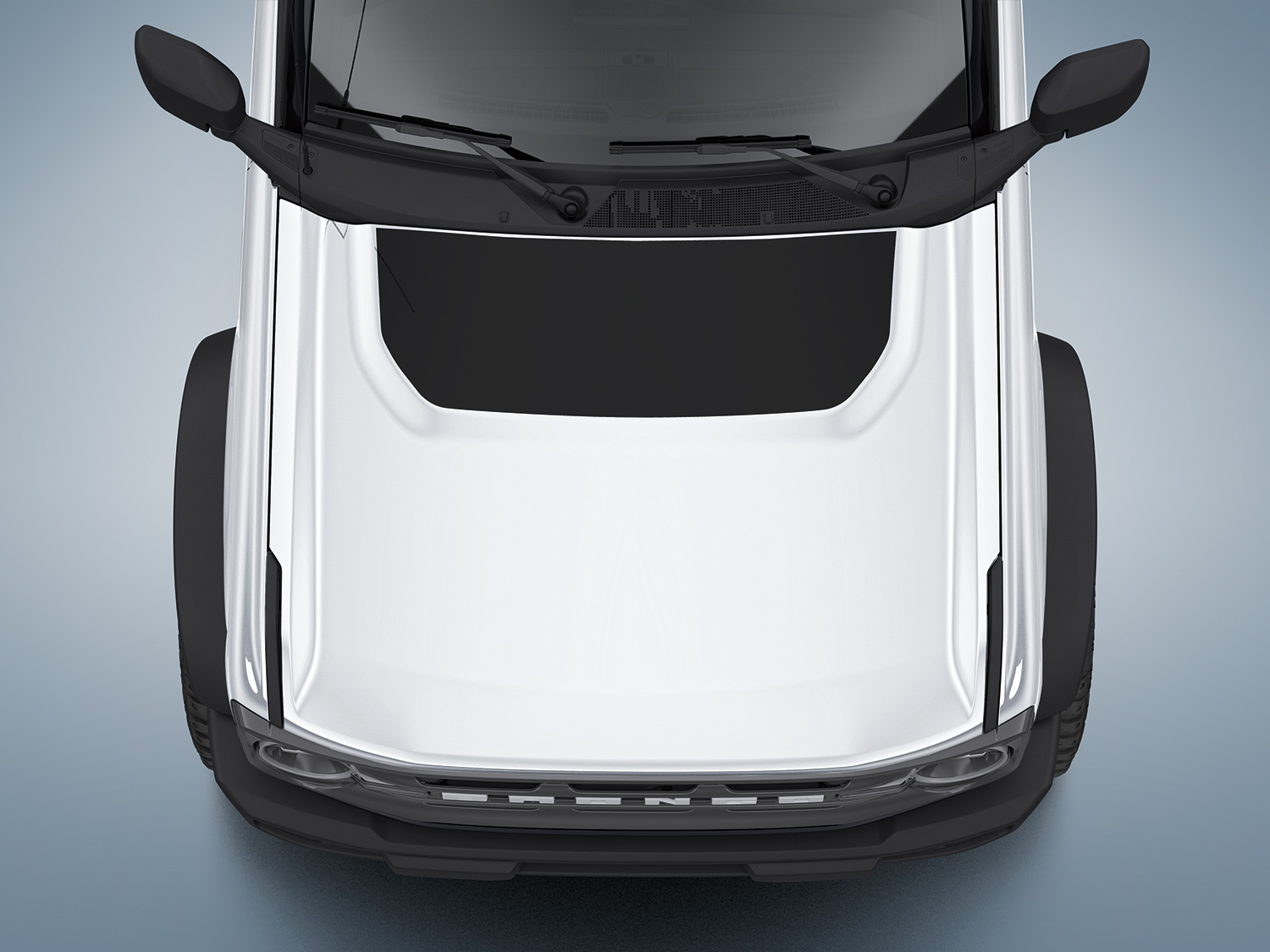 Image for Custom Graphics by VISCO - Blackout Package, Hood Cowl and Stripe, For 2-Door from AccessoriesCanada