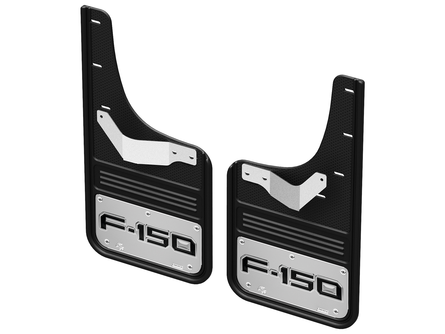 Image pour Pare-boue – Gatorback, paire arrière, avec logo F-150 sur fond chromé à partir de AccessoriesCanada
