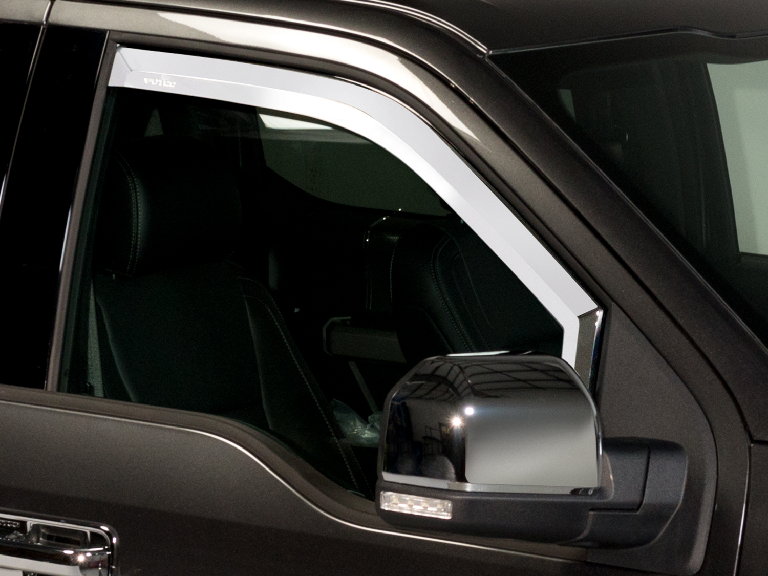 Image pour Déflecteurs de glace latérale de Putco – Dans les coulisses, chromés, cabine simple, ensemble de deux pour l’a à partir de AccessoriesCanada