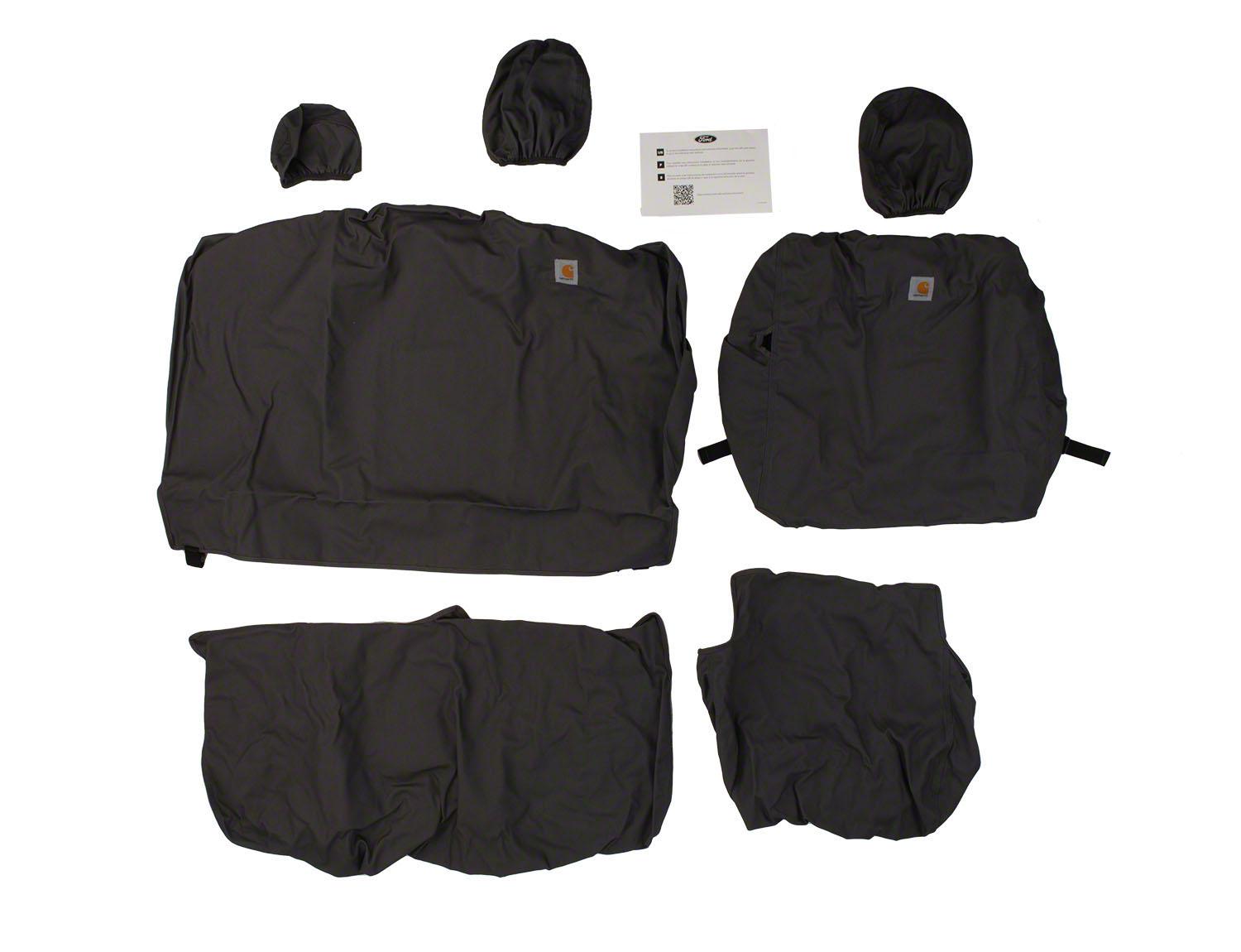 Image for Seat Covers - Carhartt Protective Seat Covers by Covercraft, Rear Row, 60/40, For SuperCab, Gravel from AccessoriesCanada