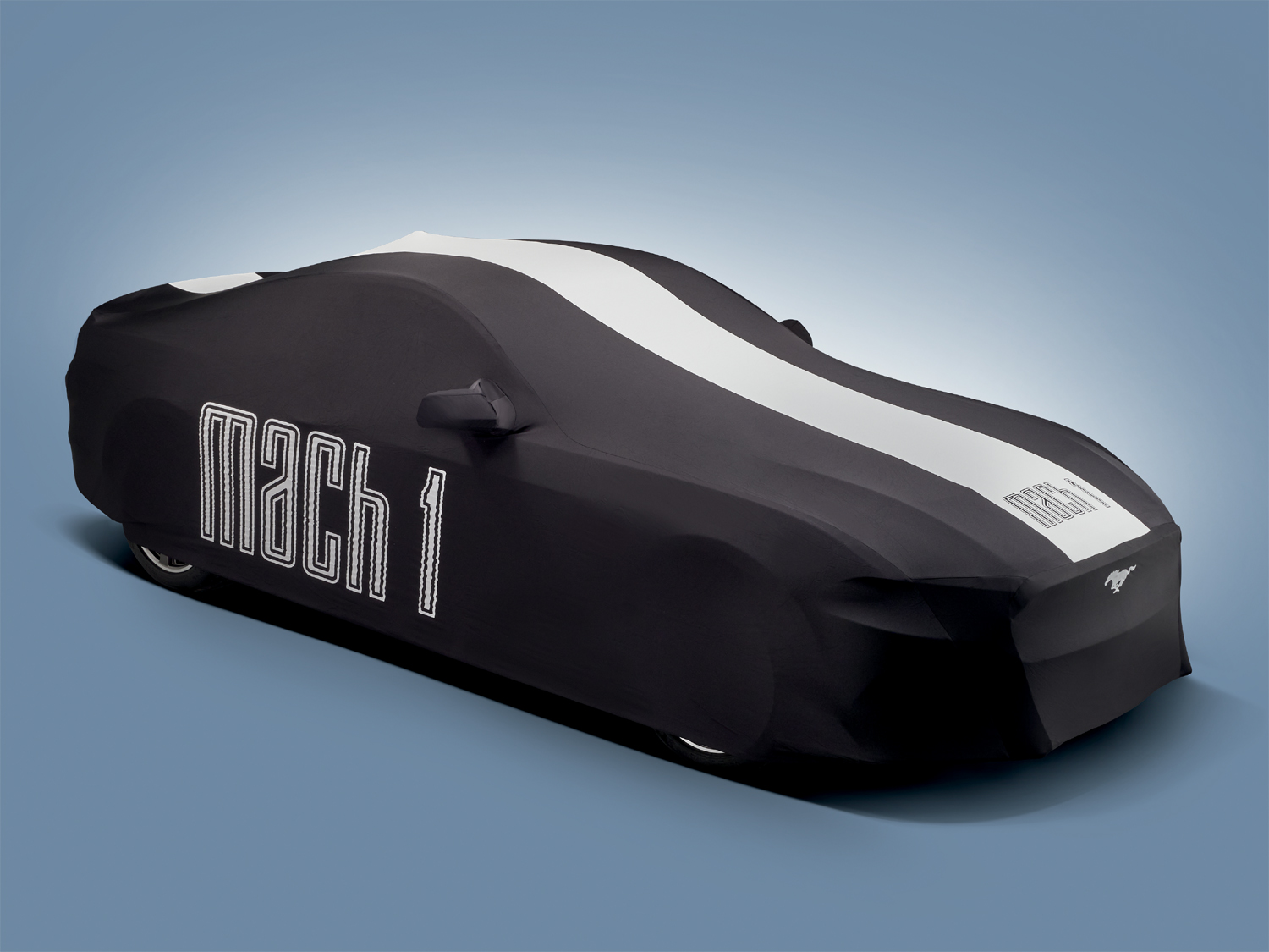 Image for Full Vehicle Cover - Black with White Graphics, Mach 1, Low Wing from AccessoriesCanada