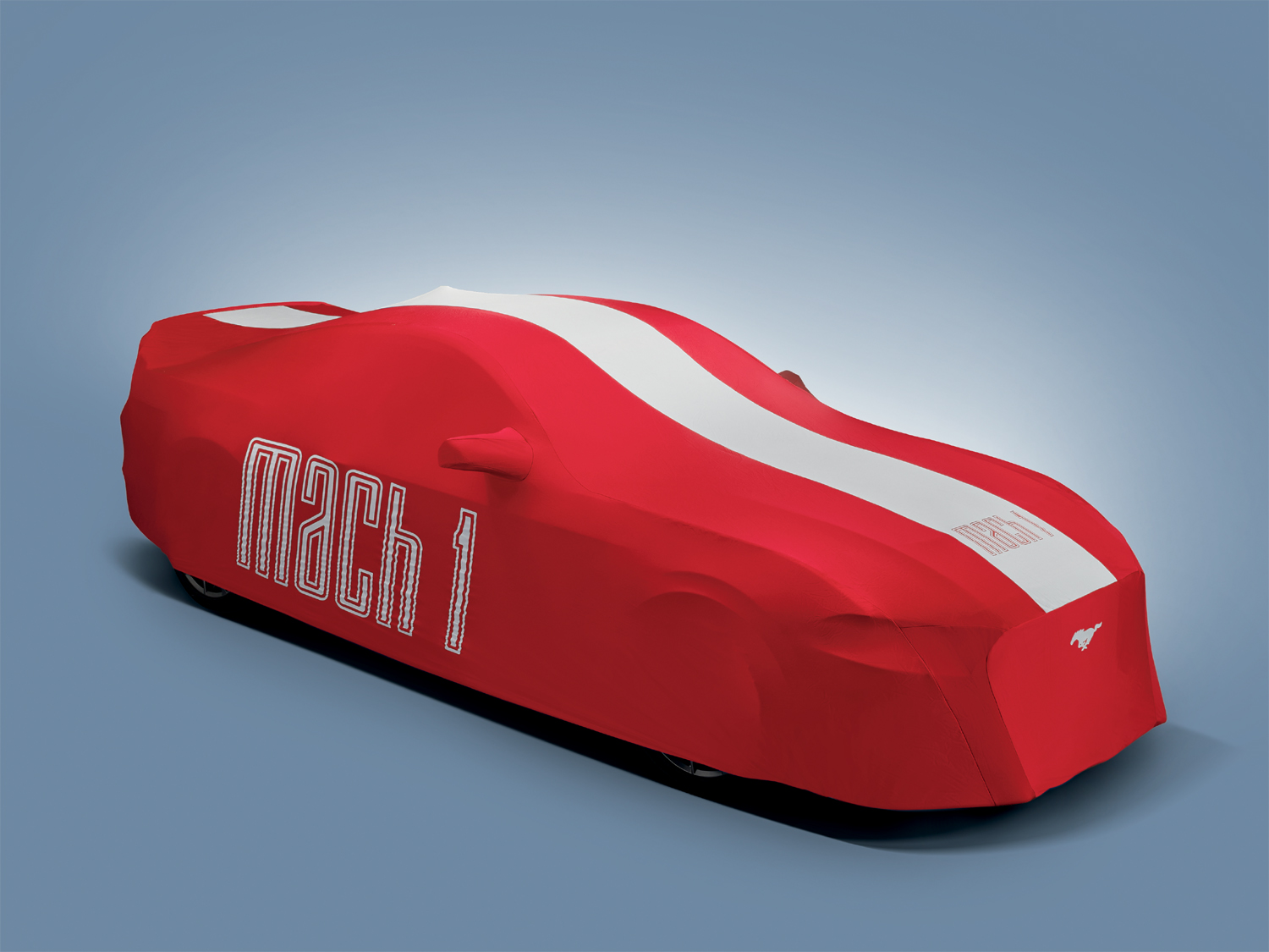 Image for Full Vehicle Cover - Red with White Graphics, Mach 1, High Wing from AccessoriesCanada