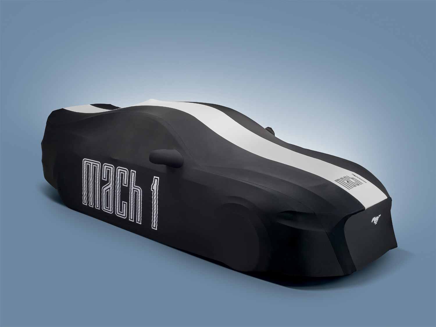 Image for Full Vehicle Cover- Black with White Graphics, Mach 1, High Wing from AccessoriesCanada