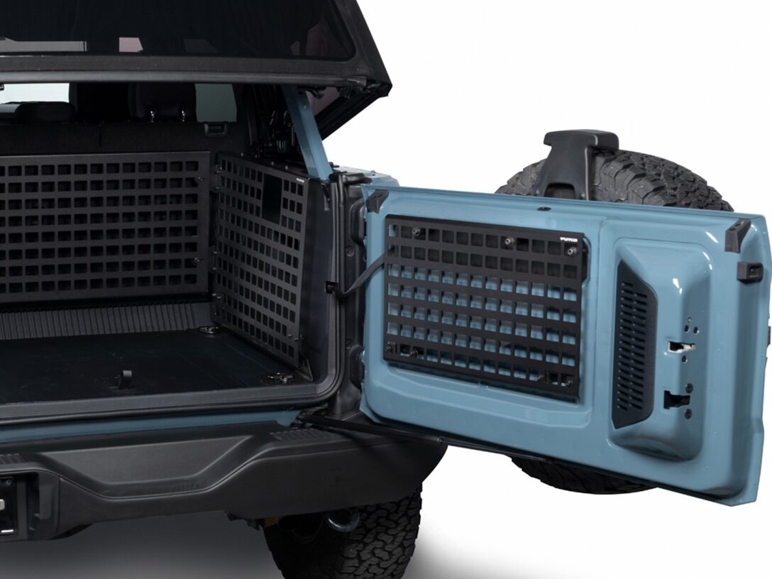 Bronco MOLLE Panels Rear Window Molle Panel (2-Pack) For 2021-2025 Ford Bronco 4-Door Hard Top – Cargo Organizer, Trunk Storage System, Interior Accessories (Black) 2024 Bronco Accessories - View #9