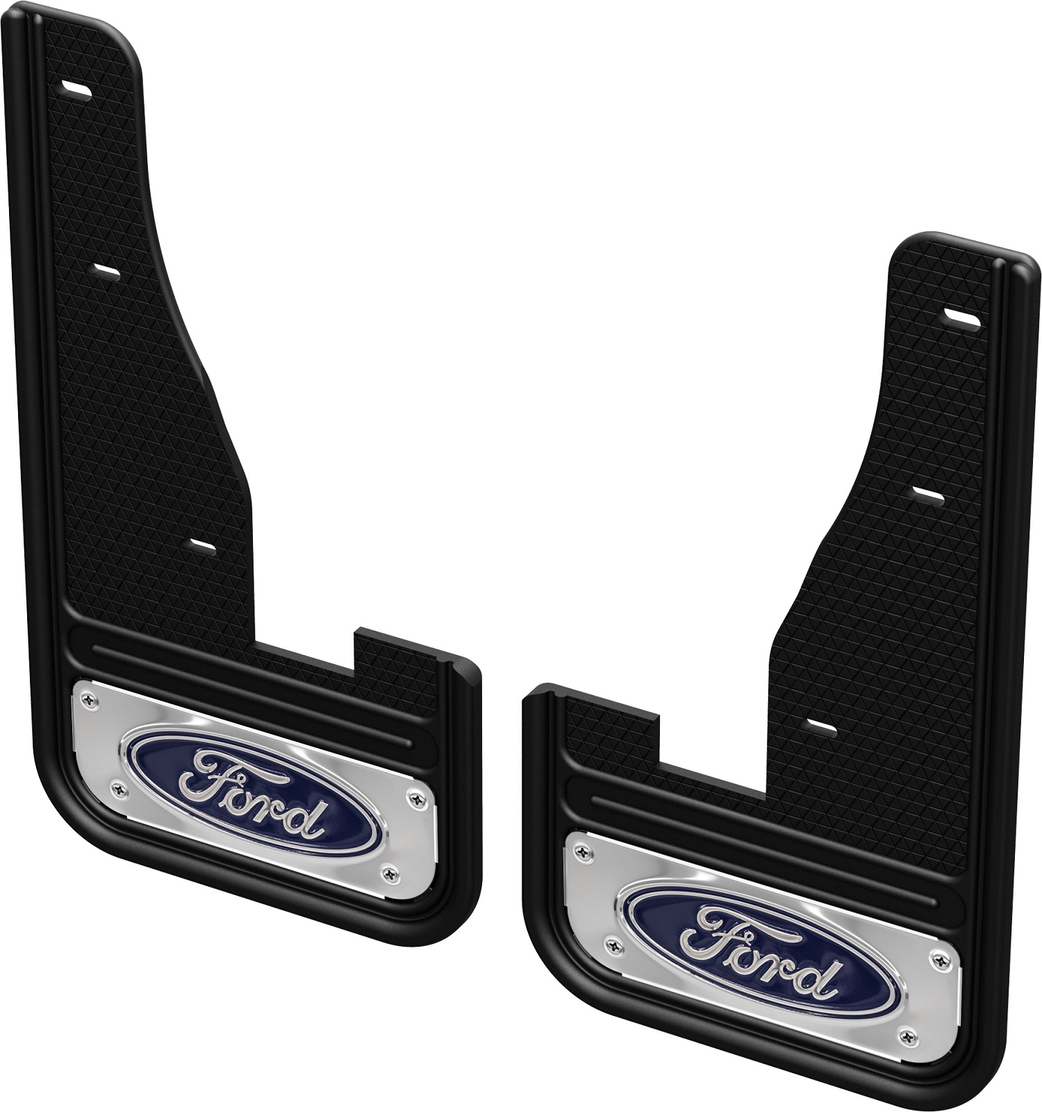 Image for Splash Guards - Rear Pair by Truck Hardware, Blue Oval from AccessoriesCanada