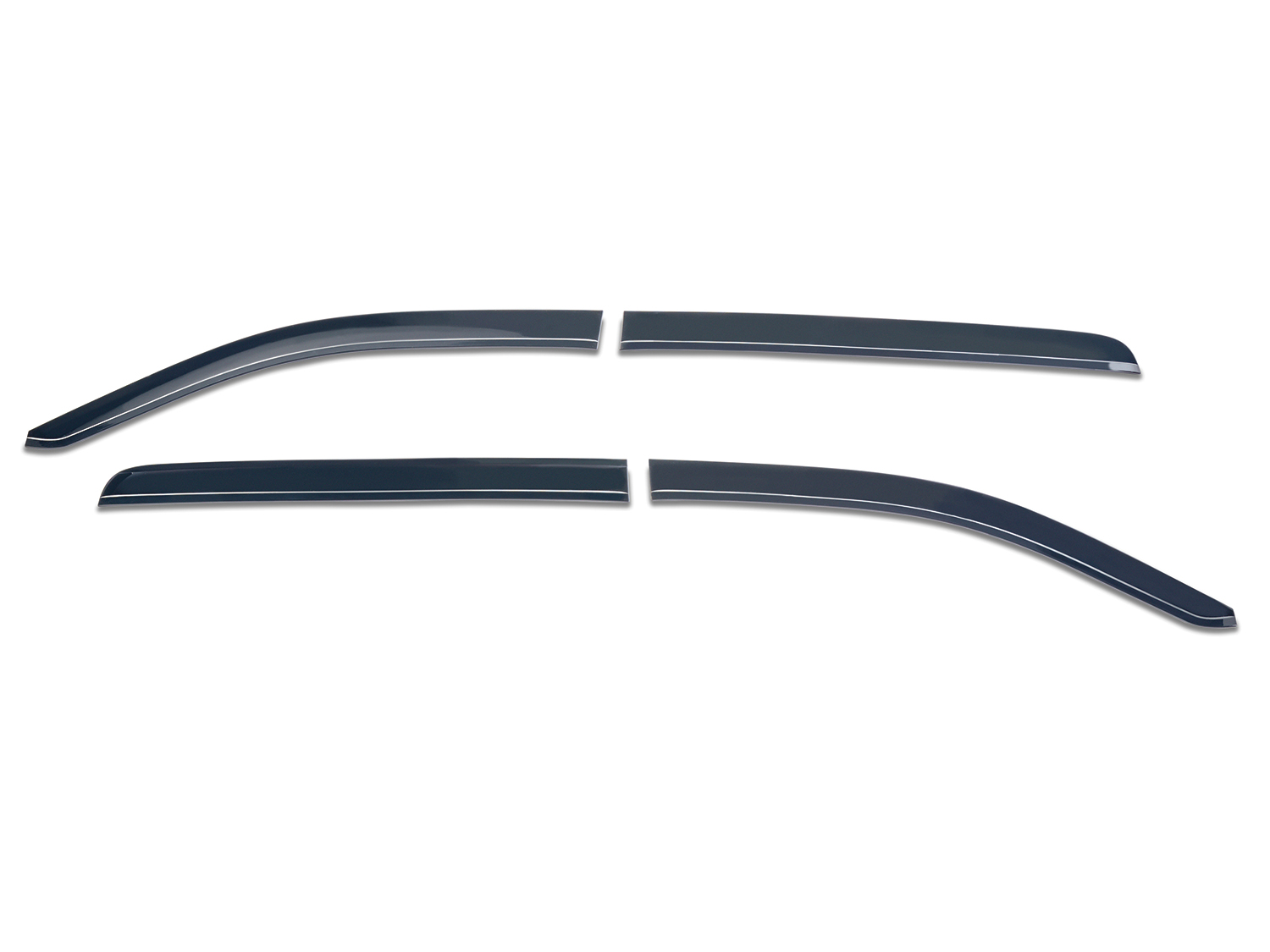 Ranger 2019-2026 Side Window Deflectors - Low Profile, Smoke by Husky ...