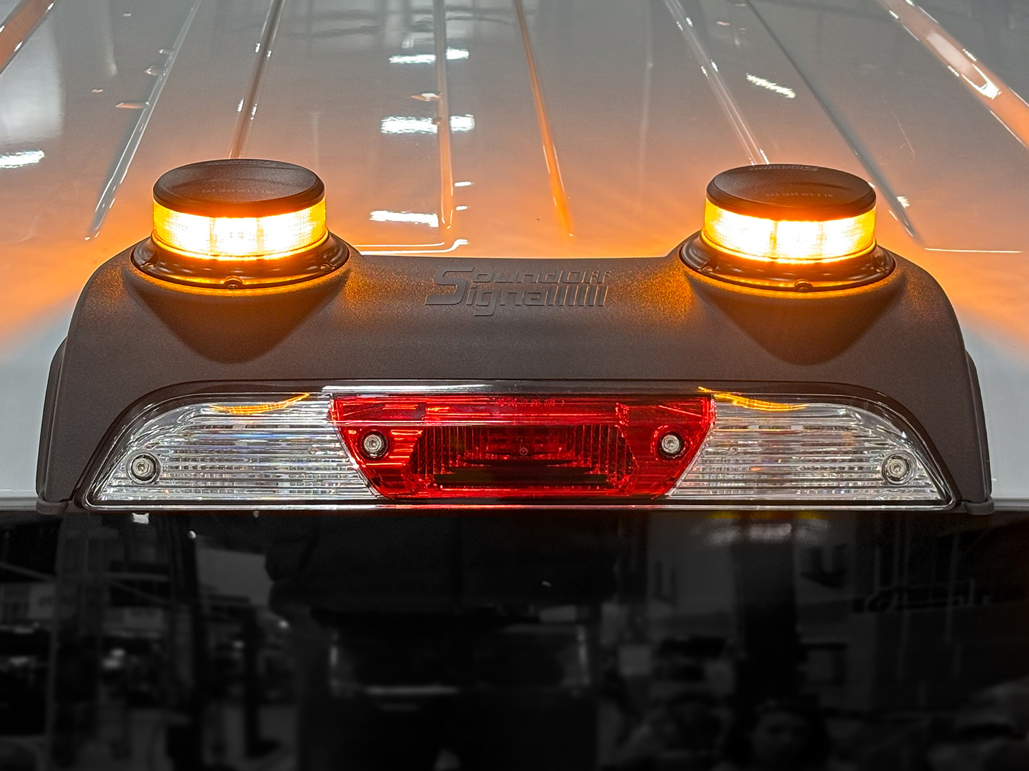 Image for LED Warning Strobes by SoundOff Signal, Rear Strobes - Amber Only, For Vehicles With Upfitter Switches - For F from AccessoriesCanada