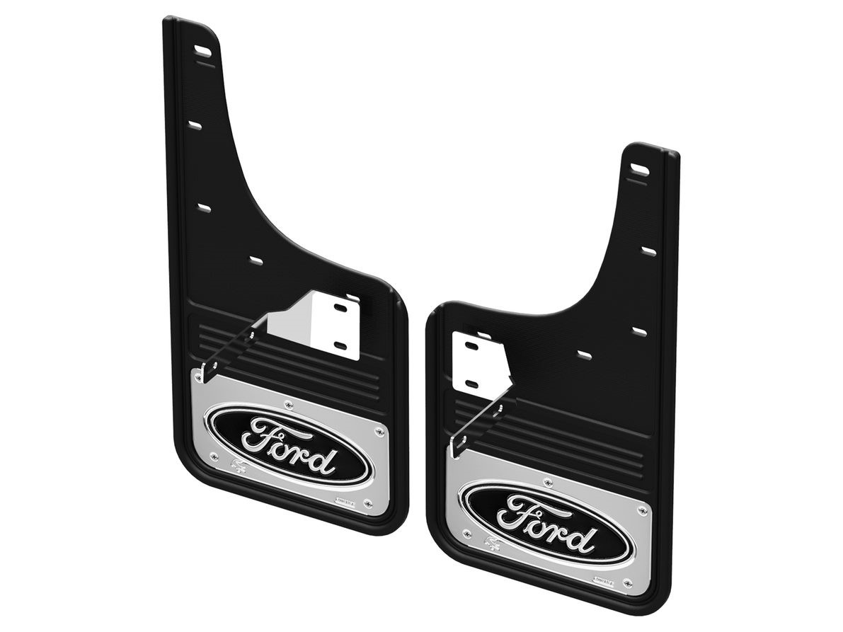 Image pour Pare-boue Gatorback de marque Truck Hardware, paire avant, logo ovale Ford en acier inoxydable à partir de AccessoriesCanada