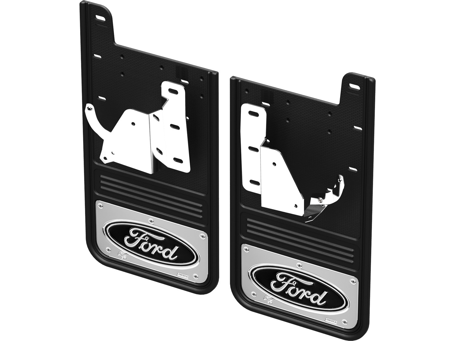 Image pour Pare-boue Gatorback de marque Truck Hardware, paire arrière, logo ovale Ford, en acier inoxydable à partir de AccessoriesCanada