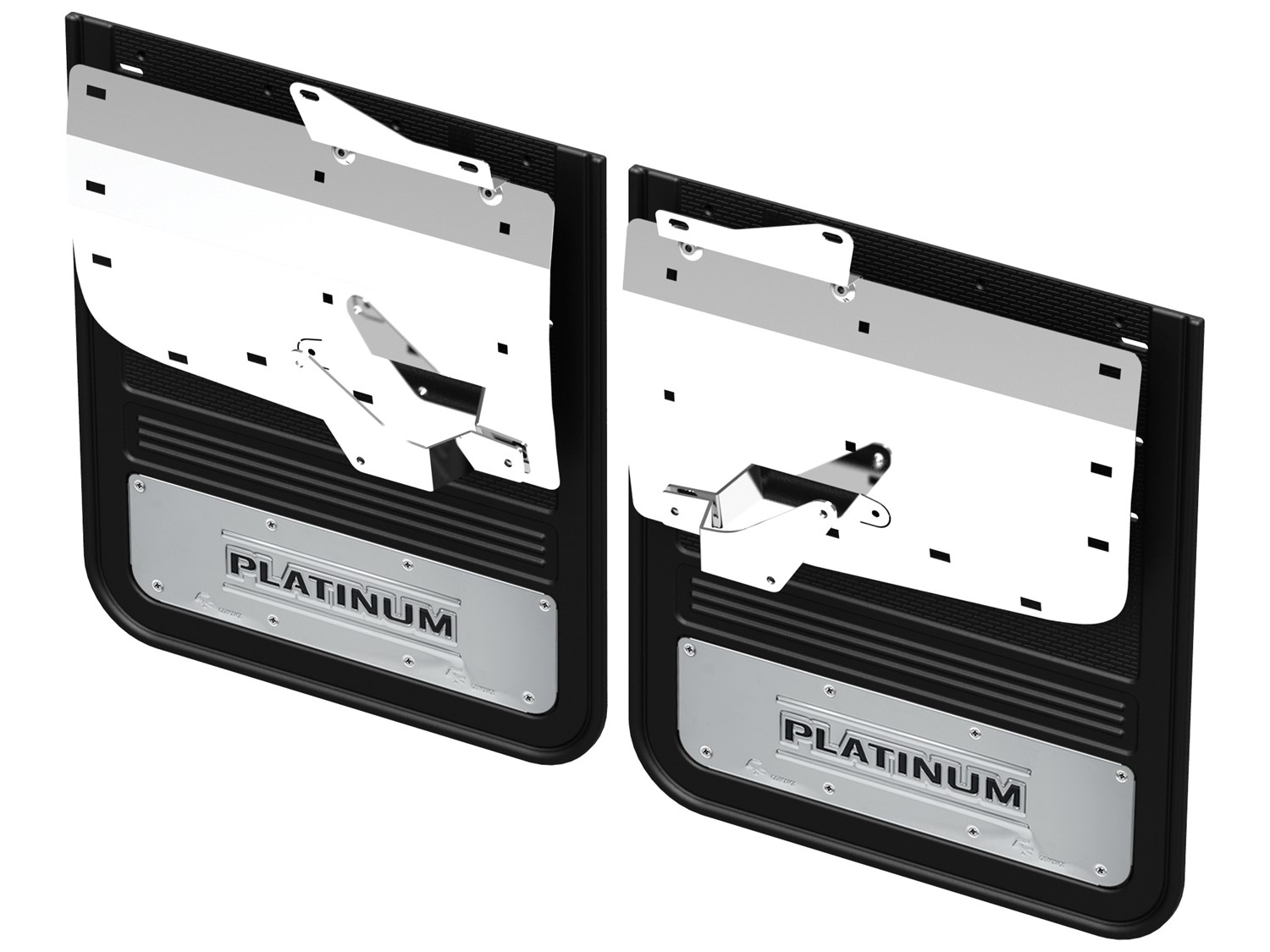 Image pour Pare-boue Gatorback de marque Truck Hardware, paire arrière, RARJ, monogramme PLATINUM estampé sur empiècement à partir de AccessoriesCanada