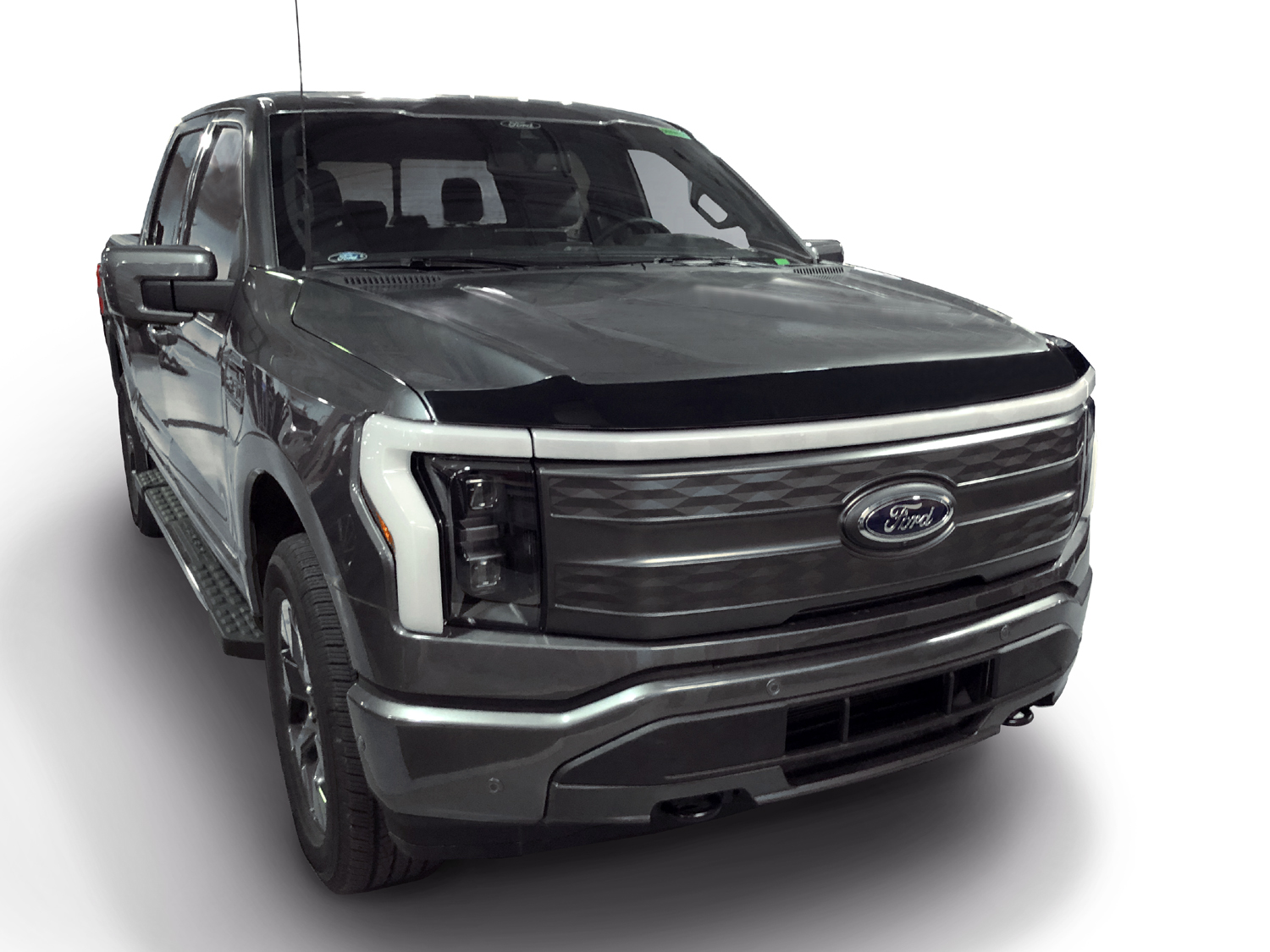 Image pour Protège-capot de Lund – Aeroskin, pour F-150 Lightning, gris fumée à partir de AccessoriesCanada