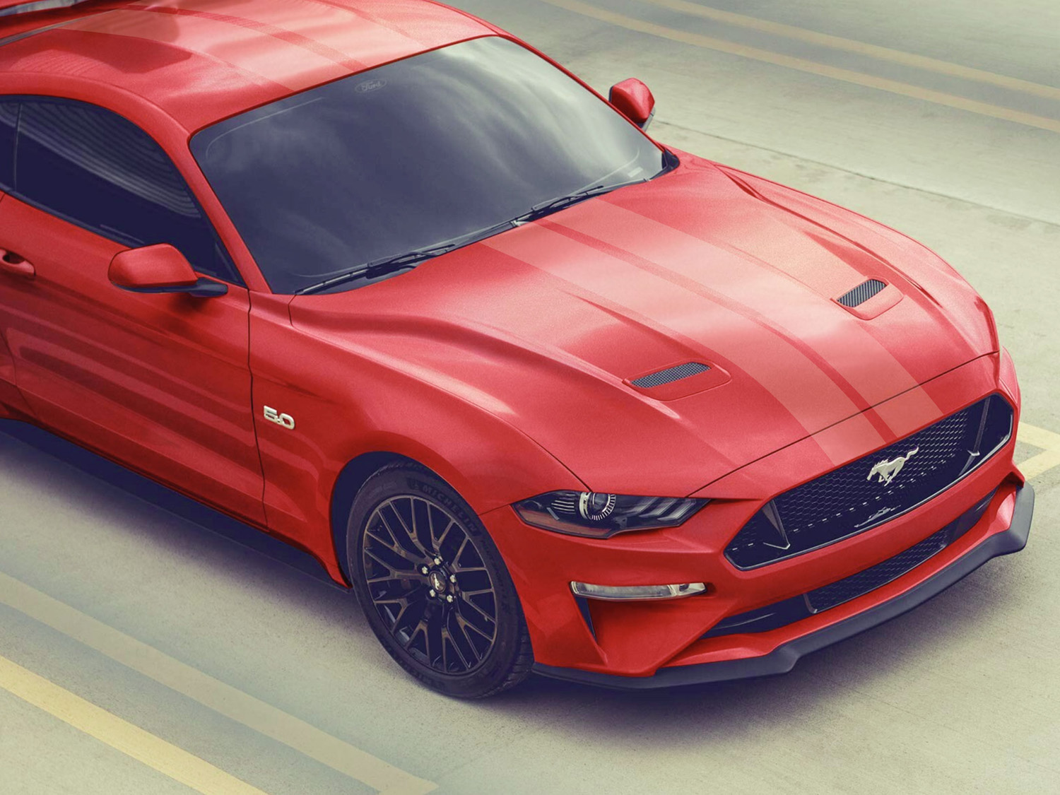 Image for Stripe-Dual Over the Top, 7" Hood, Matte Clear from AccessoriesCanada