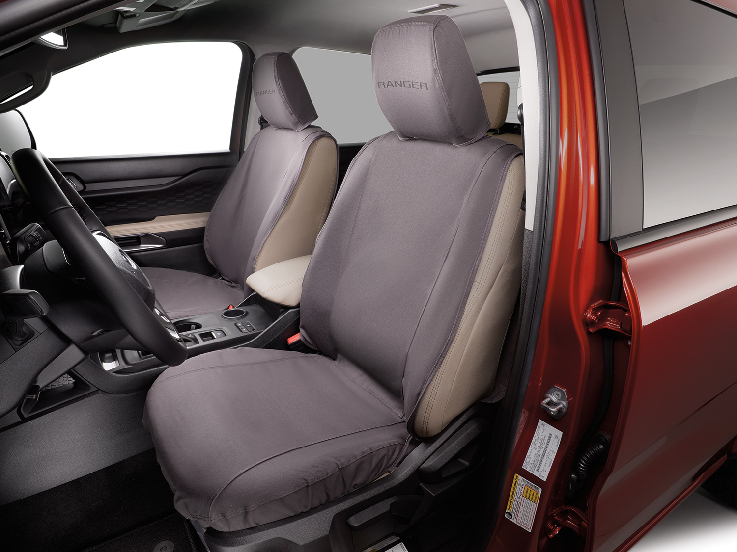 Ranger 2024-2026 Covercraft® Charcoal Twill Front Captains Chairs Seat ...