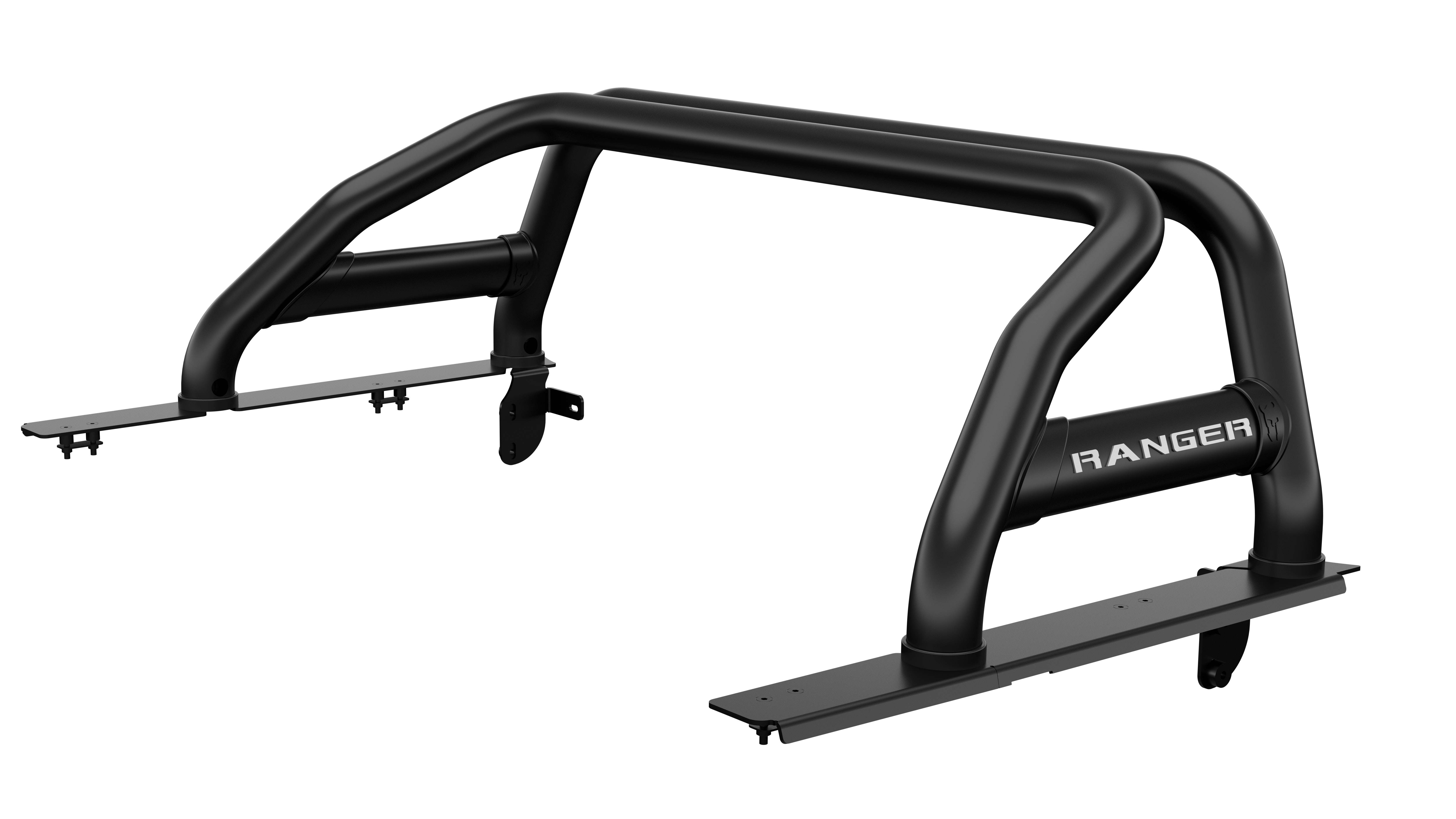 Sports Bar with Oval Side Tubes - Double Cab - Black | Ford South Africa