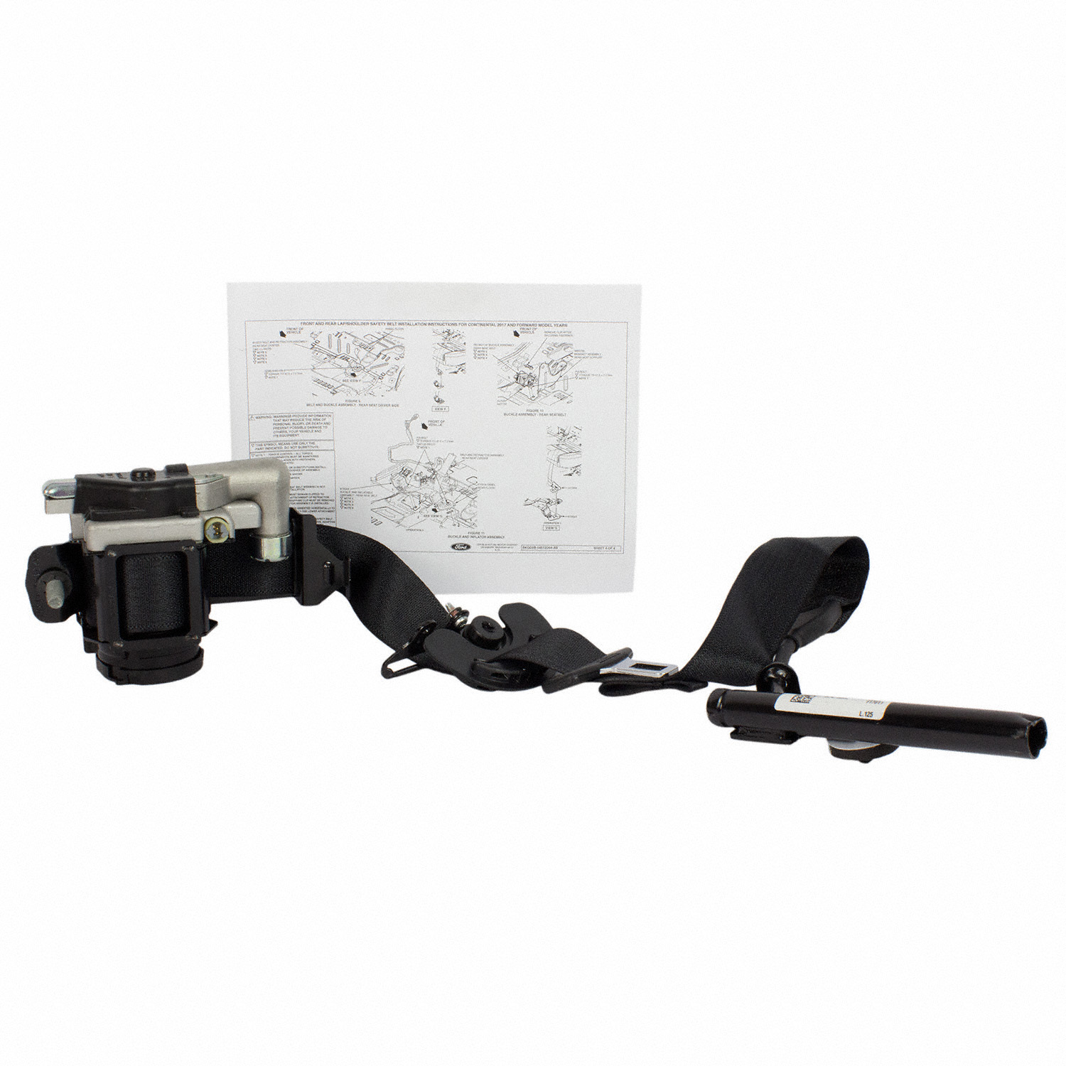 Seat Belt Retractor Pretensioner Lap and Shoulder - Right, Front ...