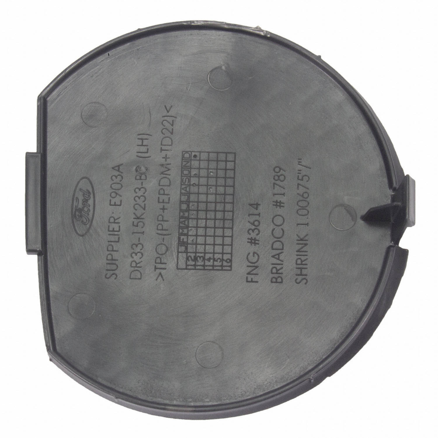 Grille Molding Fog Lamp Protecting Cover - Left, Front (GT) | Parts ...