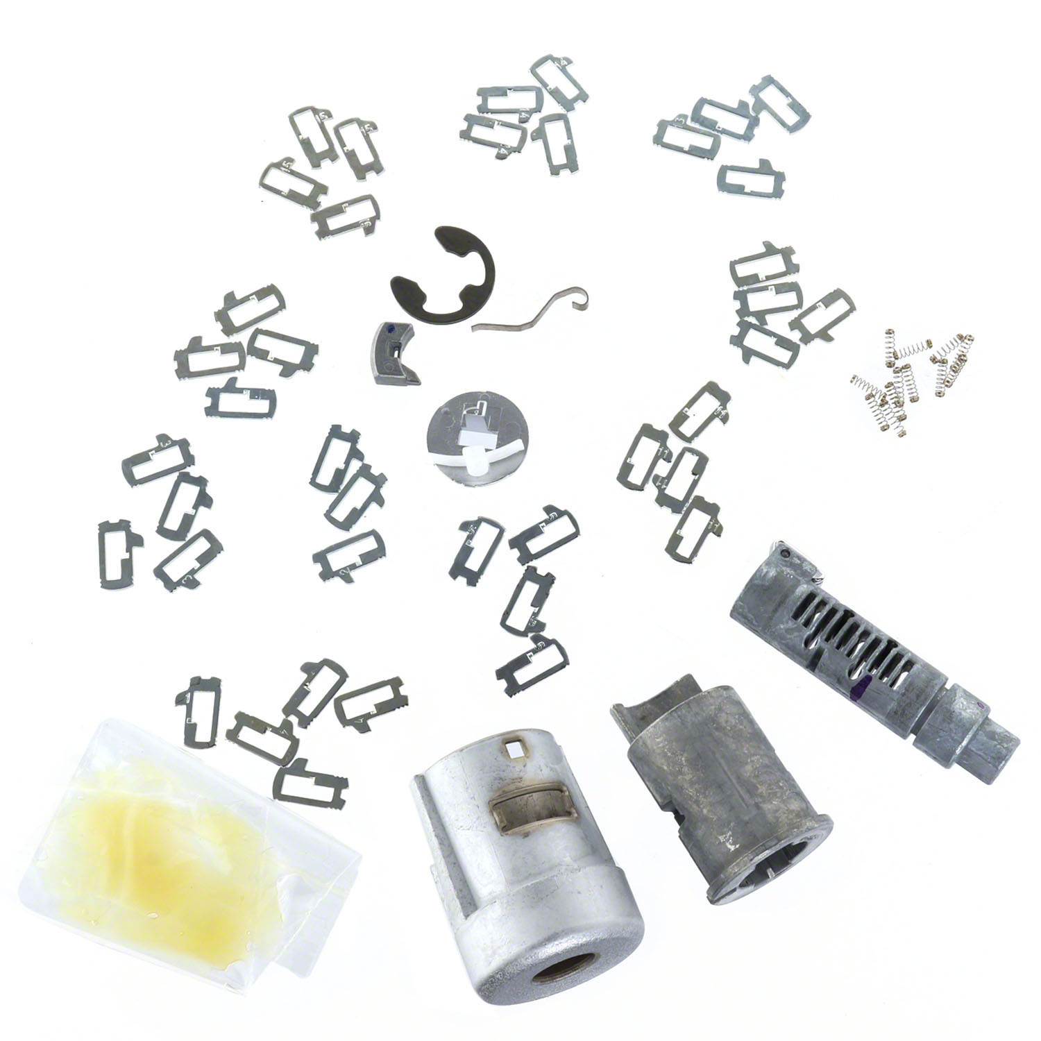 thumbnail image 2 of Ford Ignition Switch Lock Cylinder With 2 Transponder Chipped Keys – Blue Logo – ASP C-42-197 2 of 4