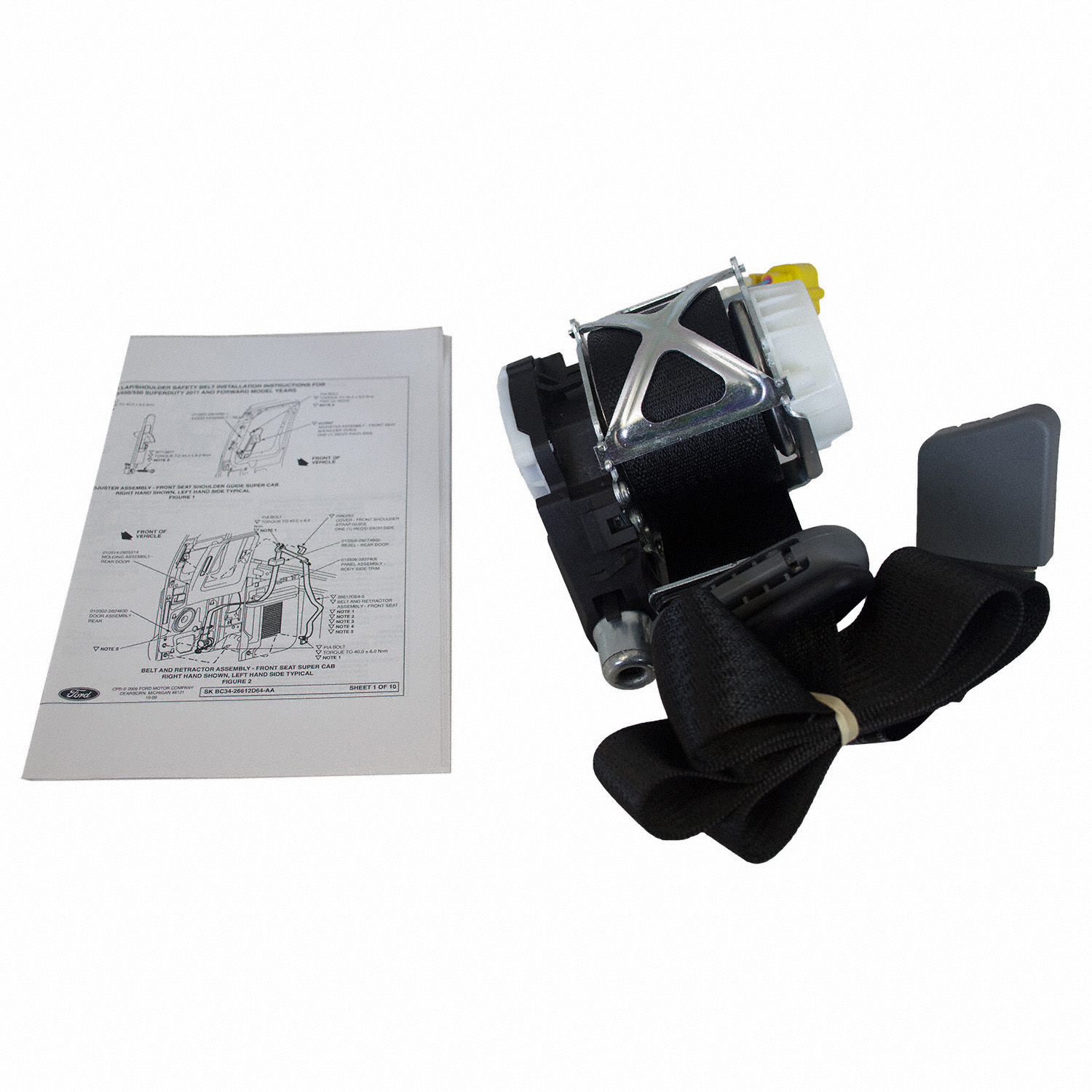 Seat Belt Lap and Shoulder Retractor Pretensioner - Right, Front ...