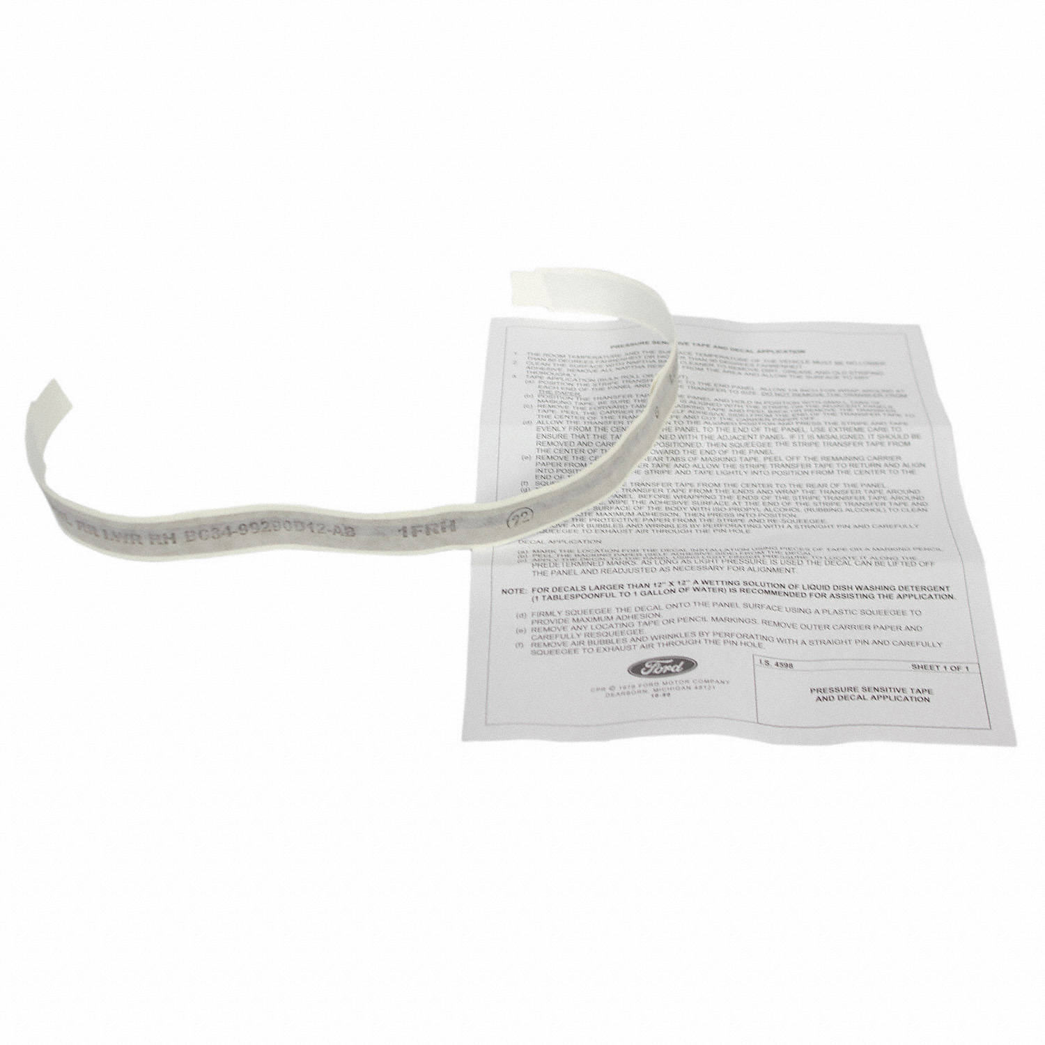 Trim Stripe Tape Decal - Right, Rear | Parts | Ford.com