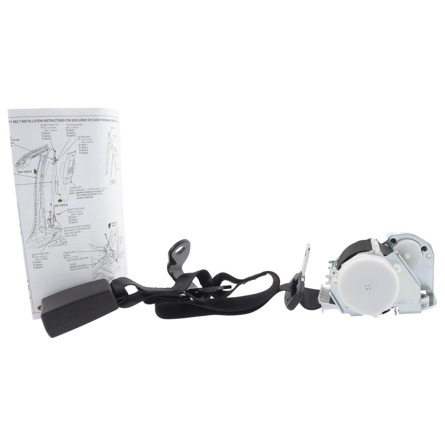 Seat Belt Lap and Shoulder Buckle - Rear, Center | Parts | Ford.com