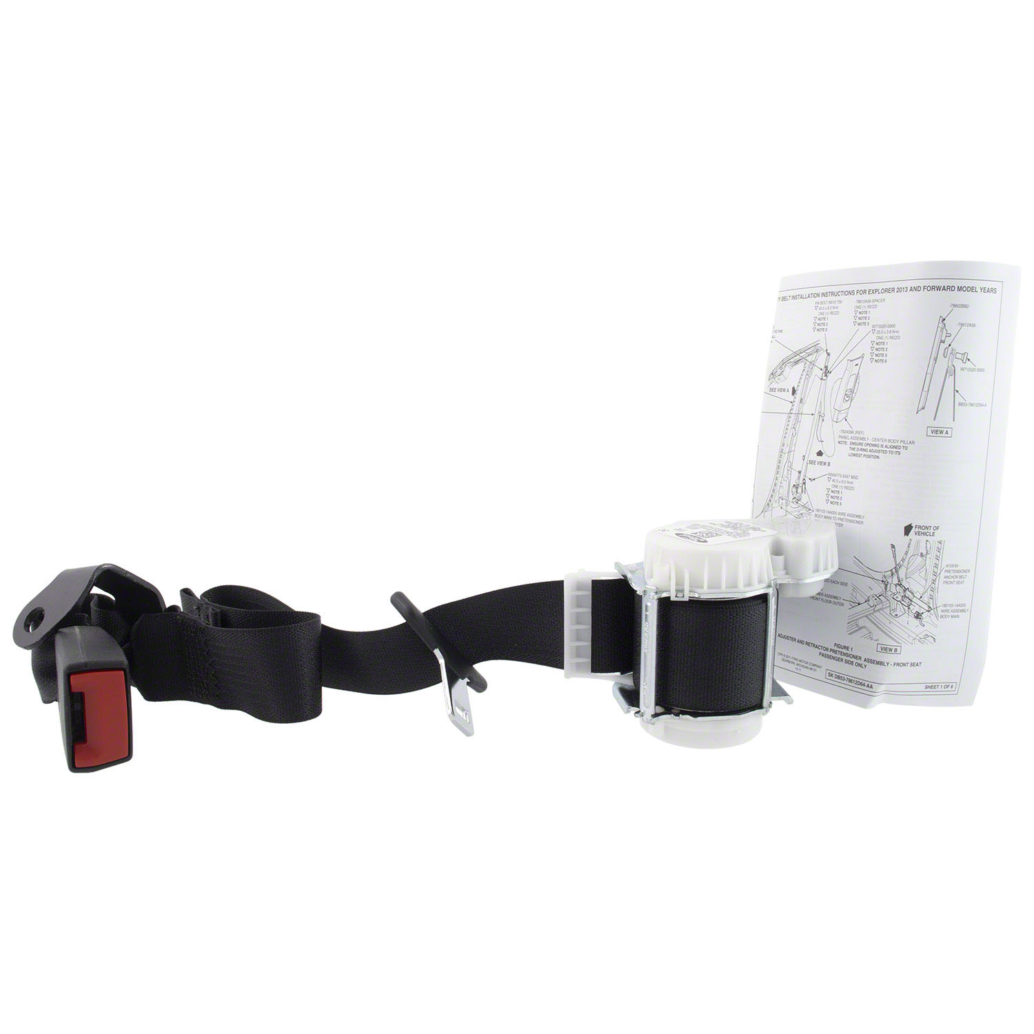 Seat Belt Lap and Shoulder Buckle - Rear, Center | Parts | Ford.com