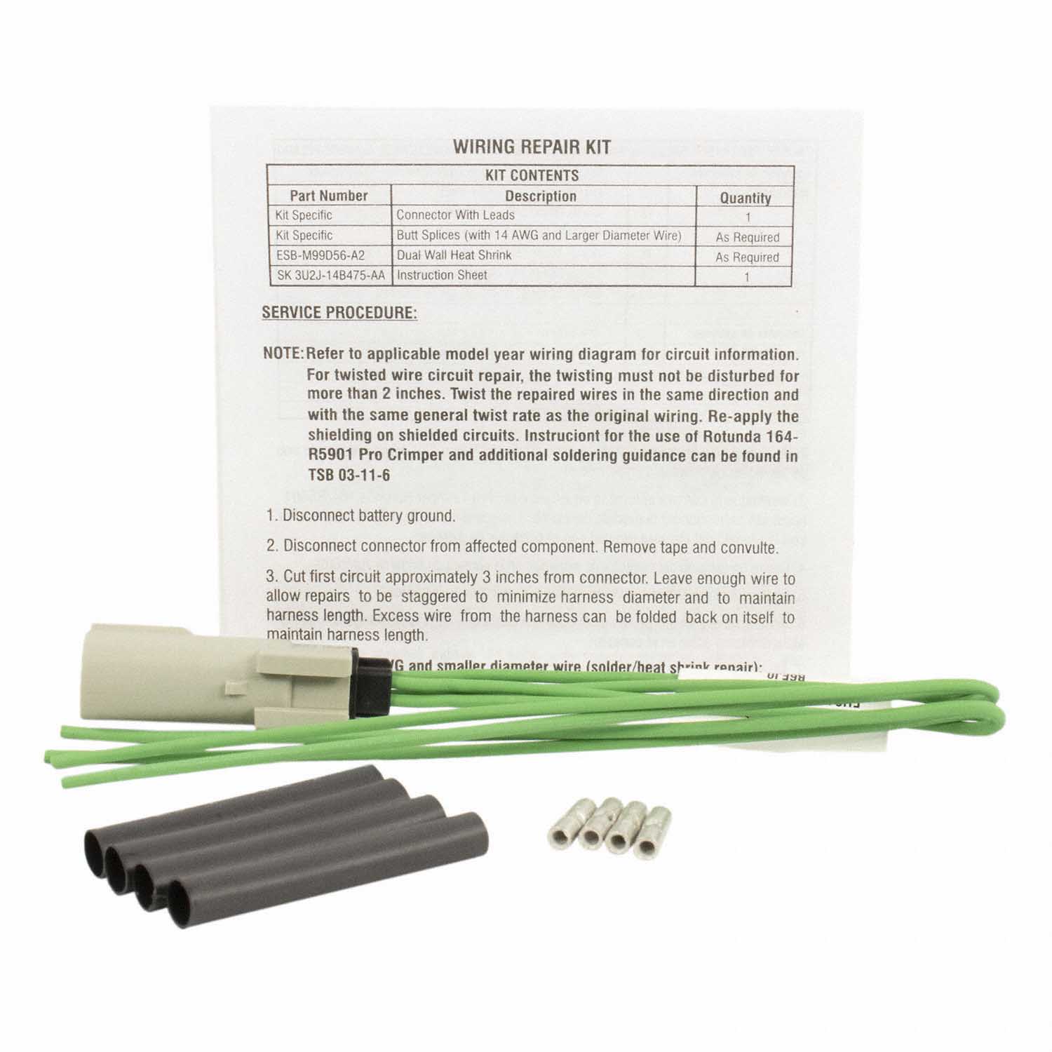 Oxygen Sensor Connector Wire - Left, Right, Rear | Parts | Ford.com