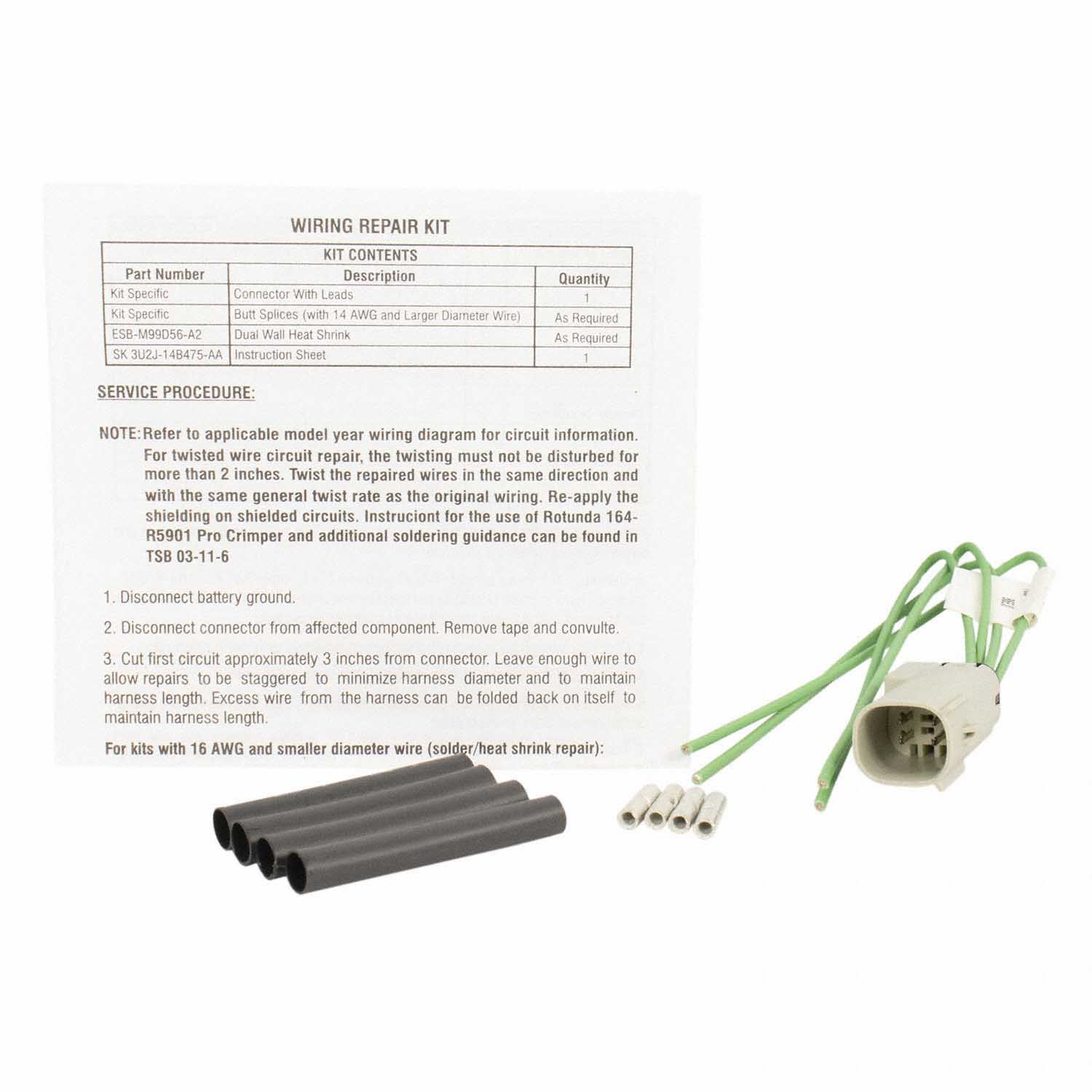 Oxygen Sensor Connector Wire - Left, Right, Rear | Parts | Ford.com