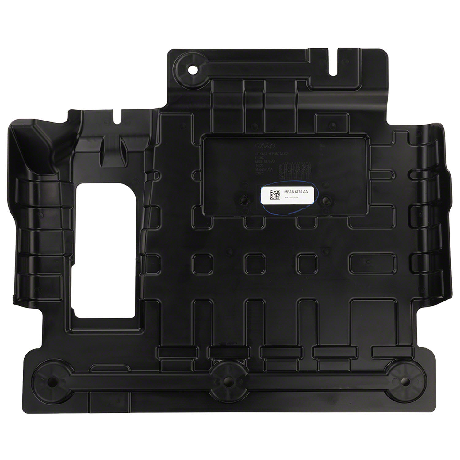 Engine Bay Radiator Shield Engine Compartment Splash Shield Radiator Support - Front | Parts ...