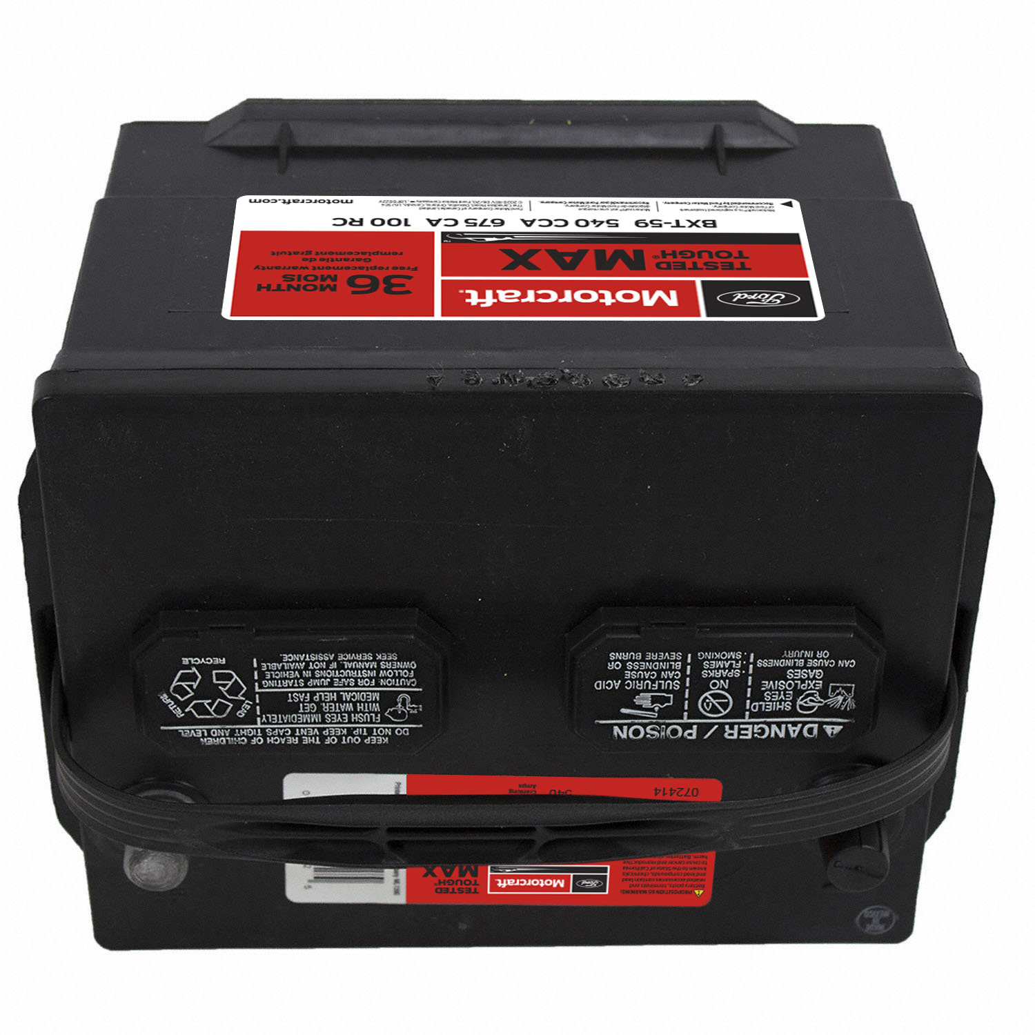 Motorcraft 540 CCA Group Size 59 Vehicle Battery BXT59 | Parts