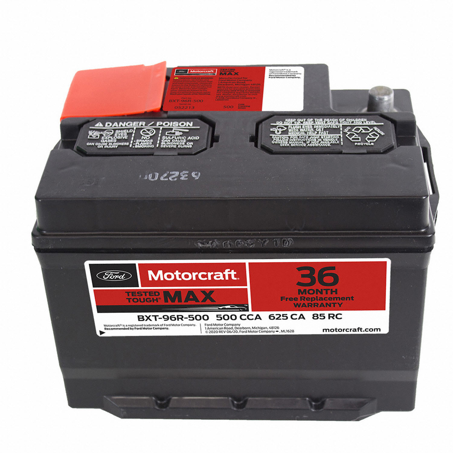 Vehicle Battery - 500 AMP/90 RC | Parts | Ford.com