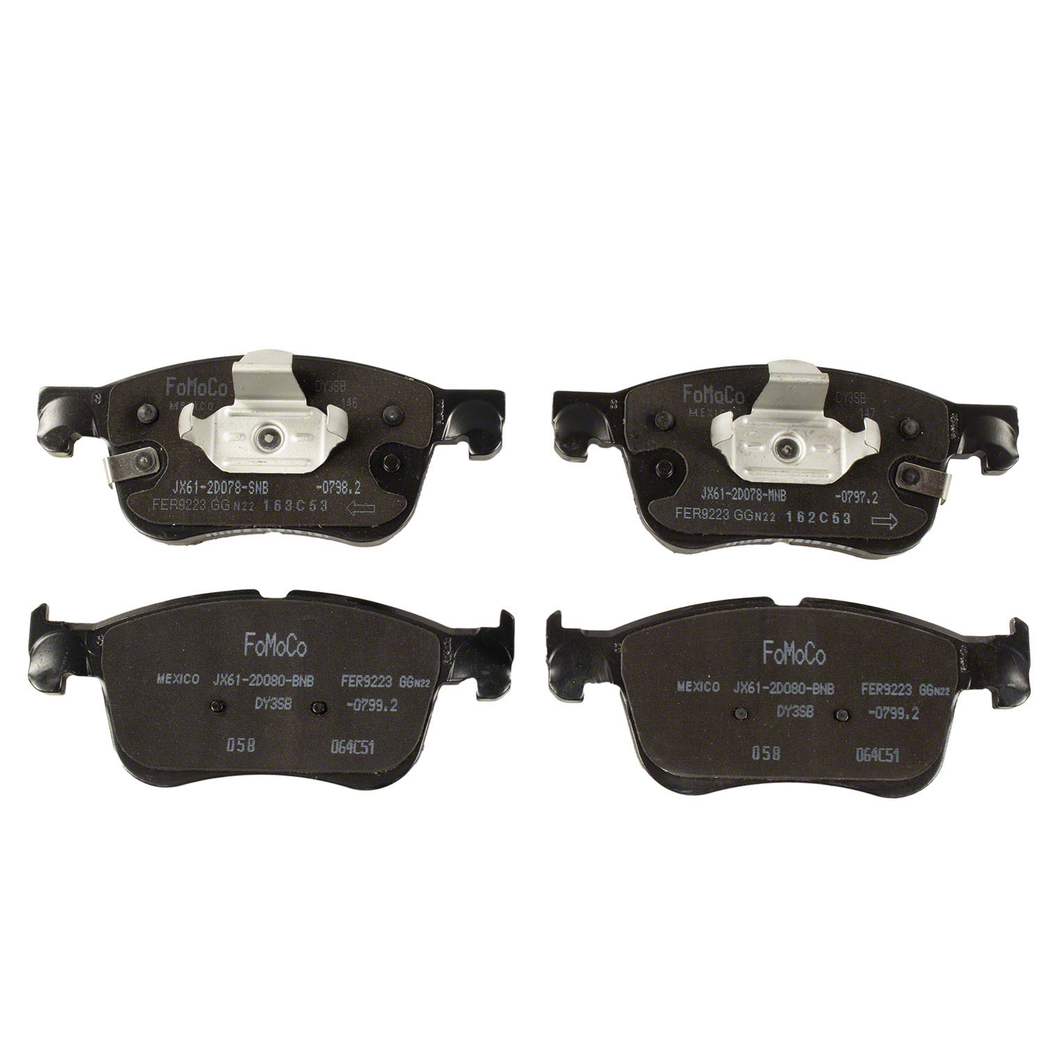Disc Brake Pad Set Kit Lining - Front | Parts | Ford.com
