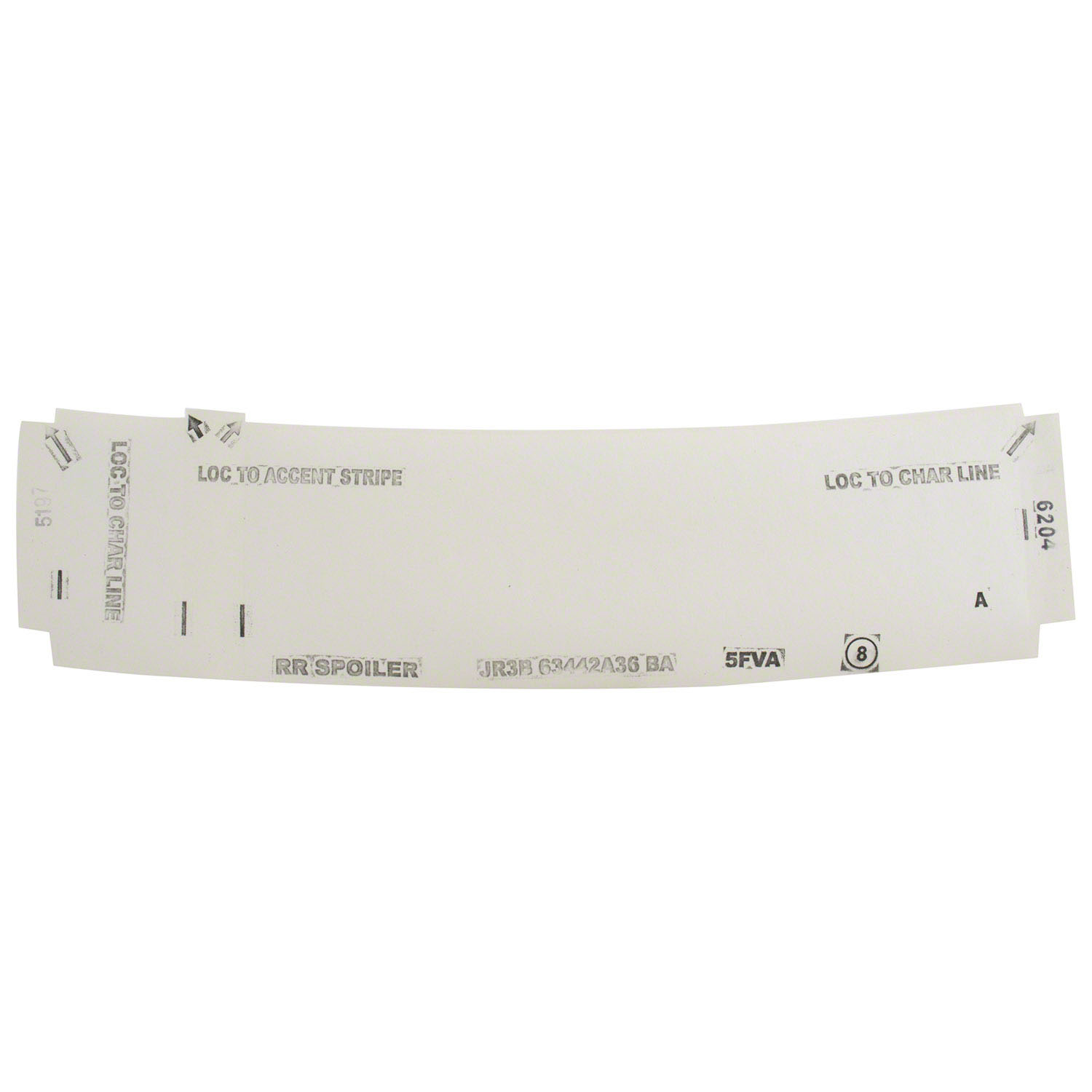 Turnwald Rear Spoiler Sticker Spoiler Decal Stripe Sticker (Coupe, Rear Spoiler) | Parts | Ford.com